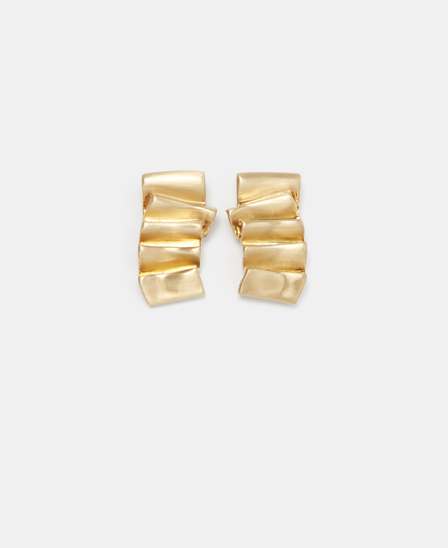 Pleated zinc earrings image number 0