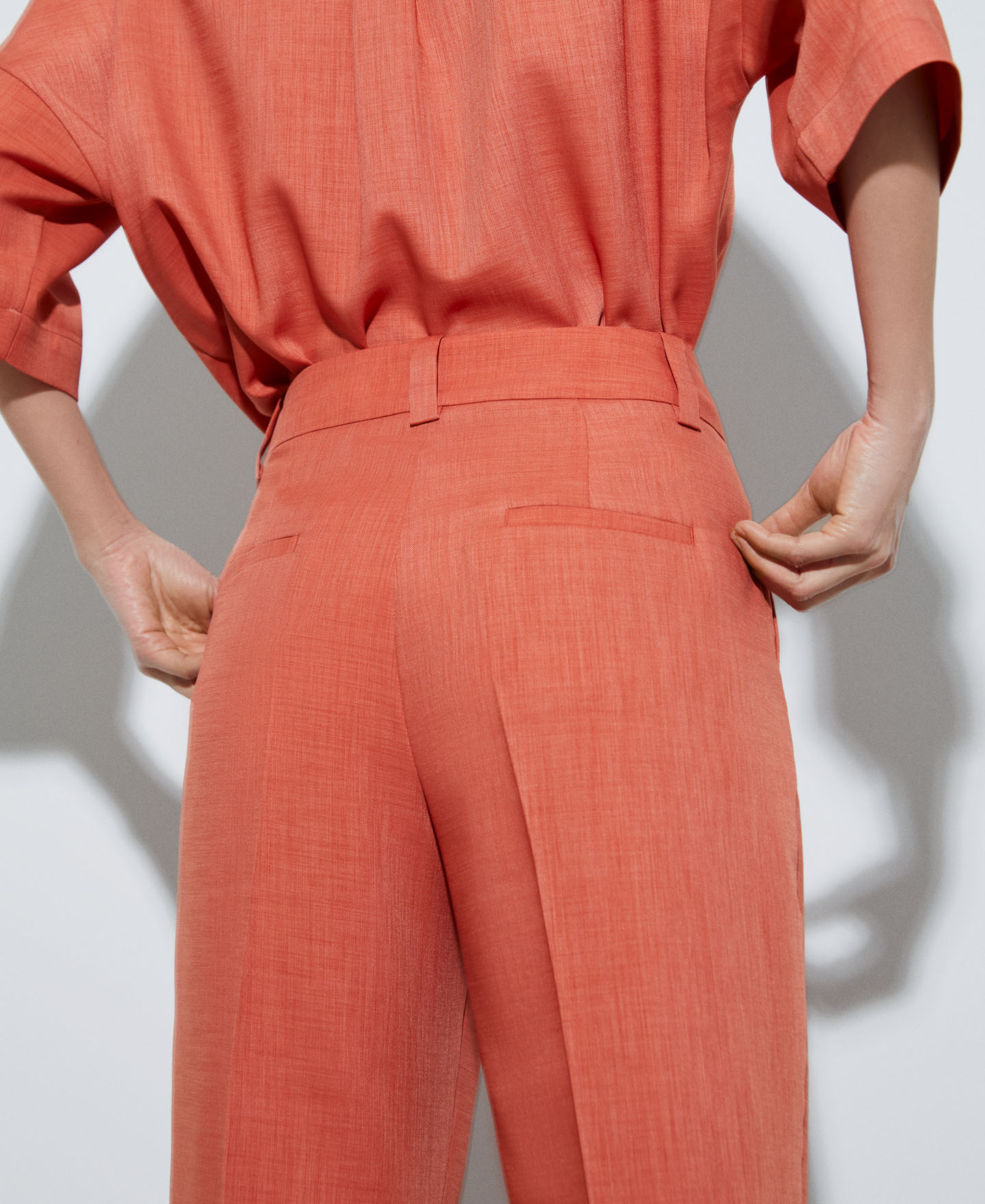 Recycled polyester dart trousers image number 3