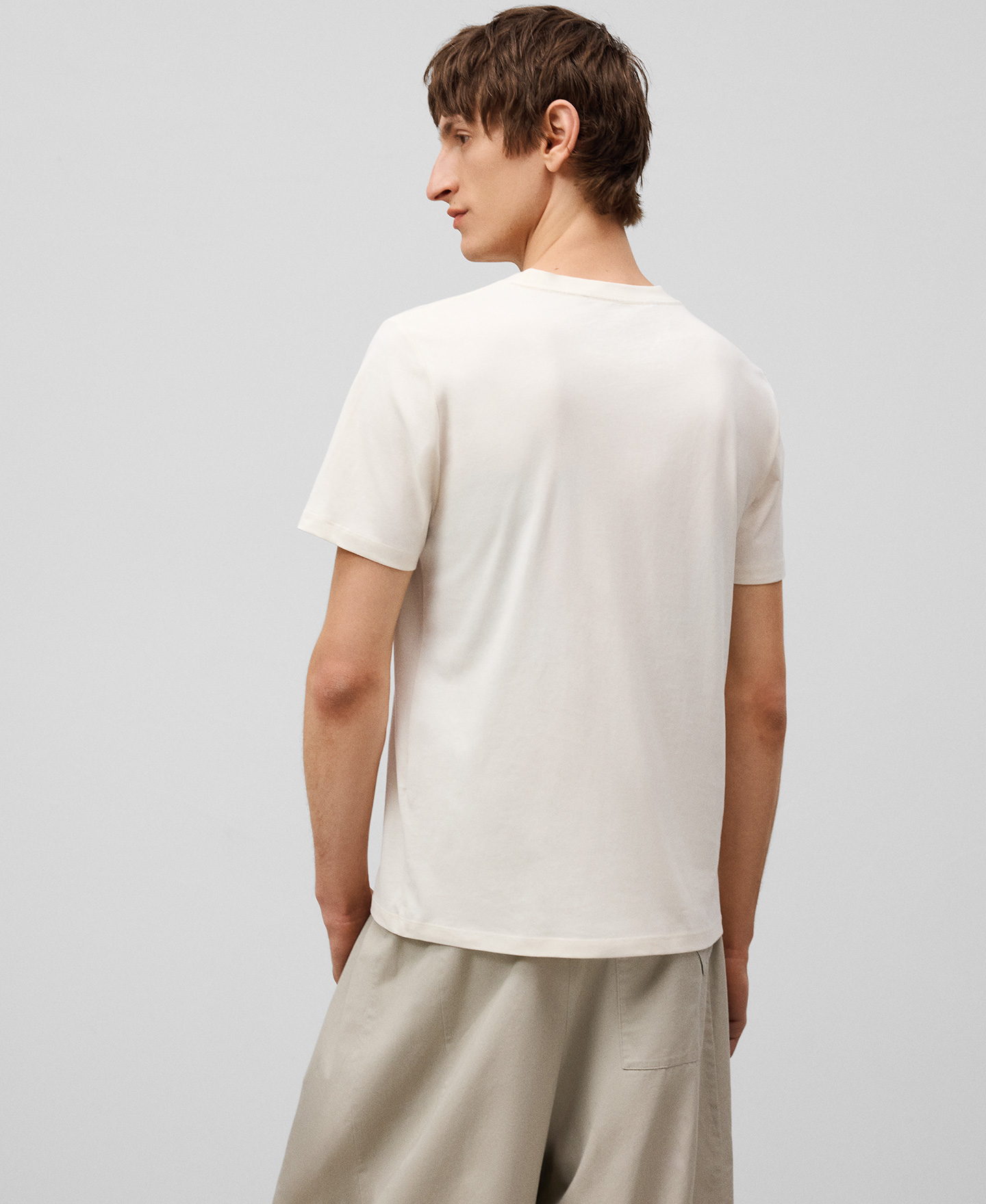 Regular fit cotton T-shirt man image number 2