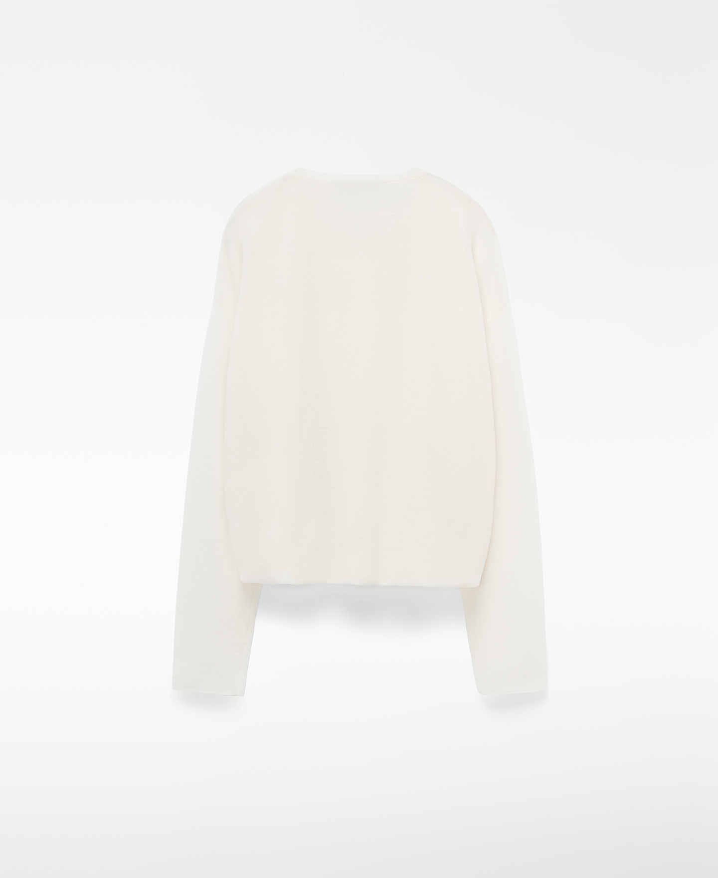 Semi-sheer fine-knit cardigan image number 5