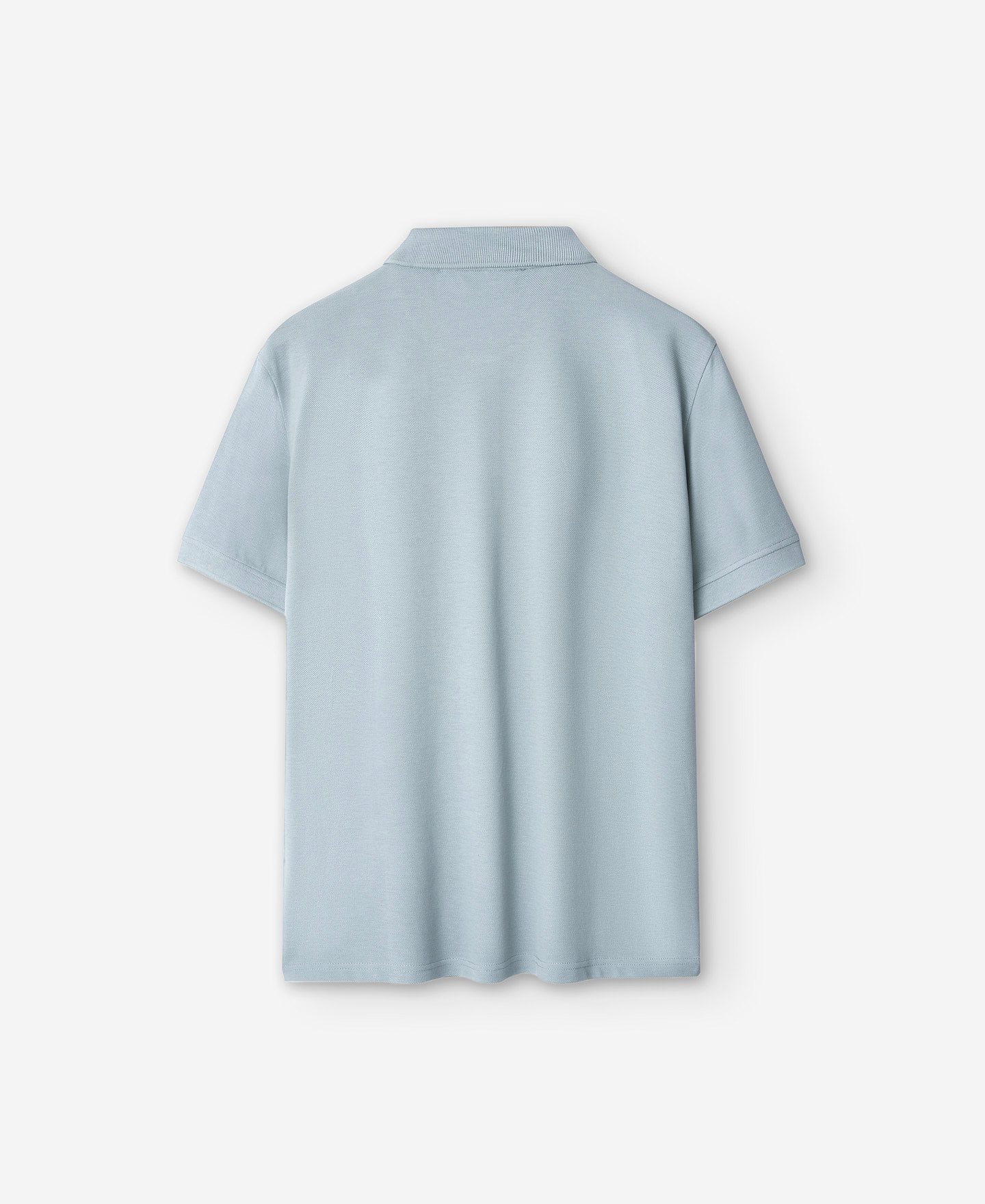 Green cotton piqué polo shirt for men image number 5
