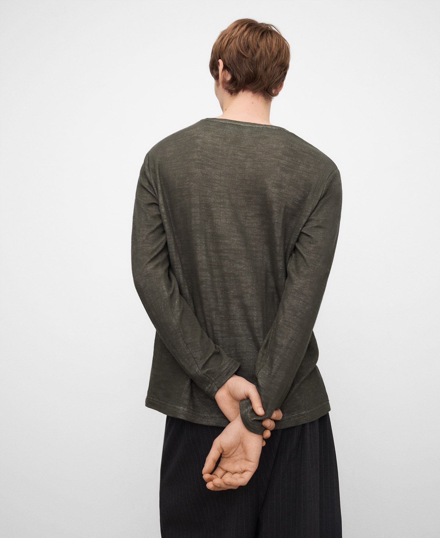 Long sleeve double-layered T-shirt image number 2