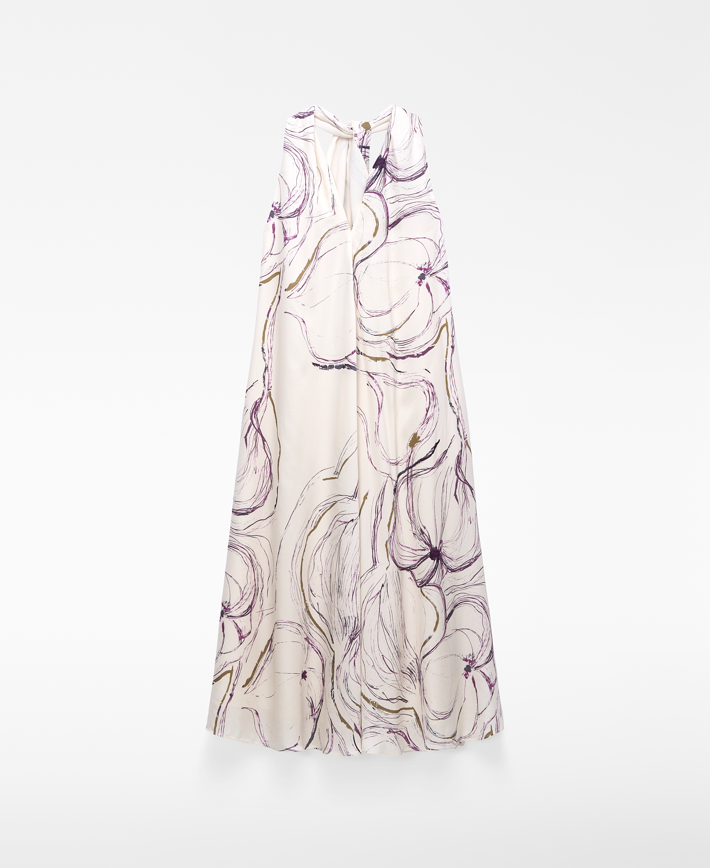 Vestido estampado escote pico image number 4