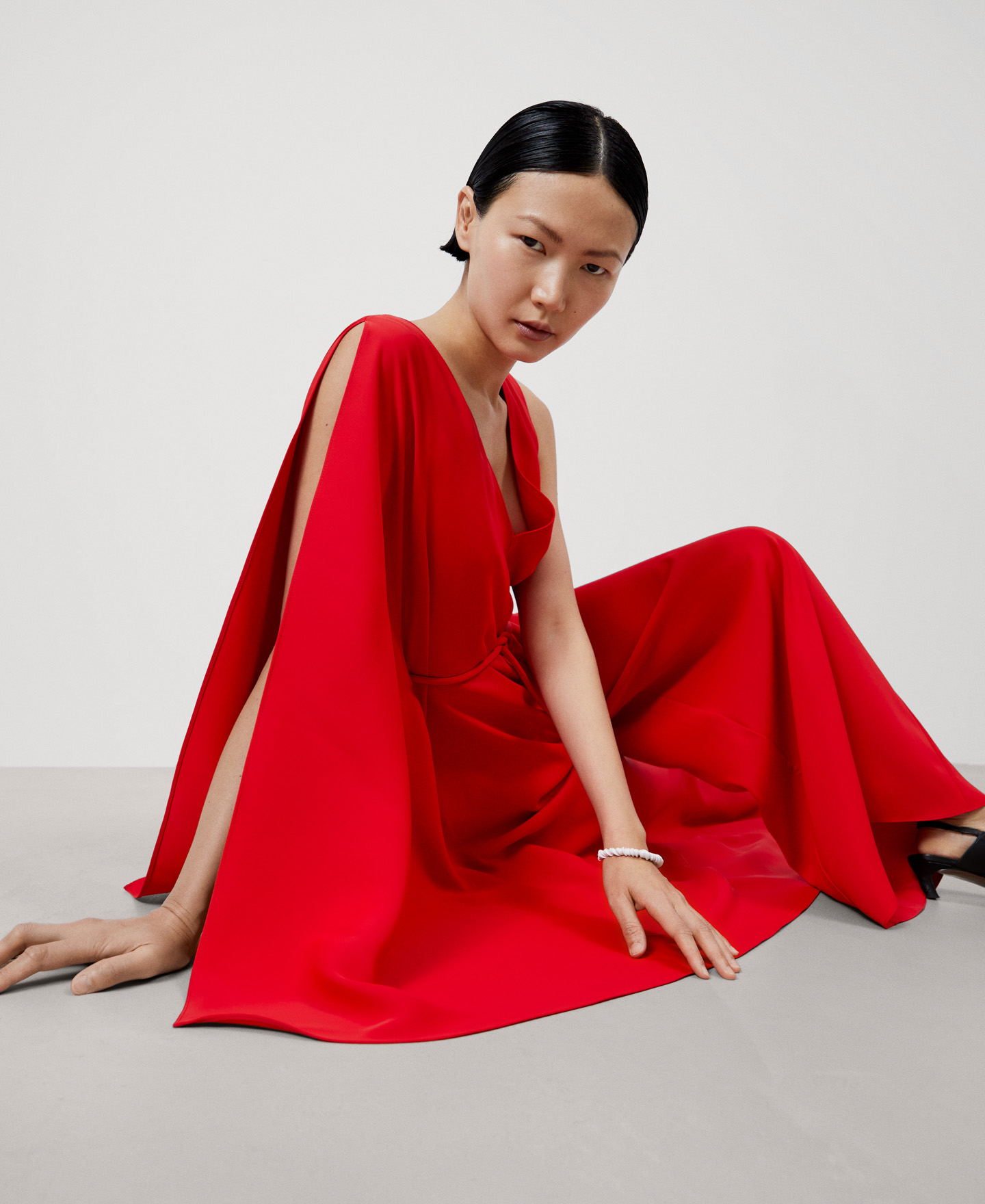 Cocktail asymmetrical jumpsuit image number 5