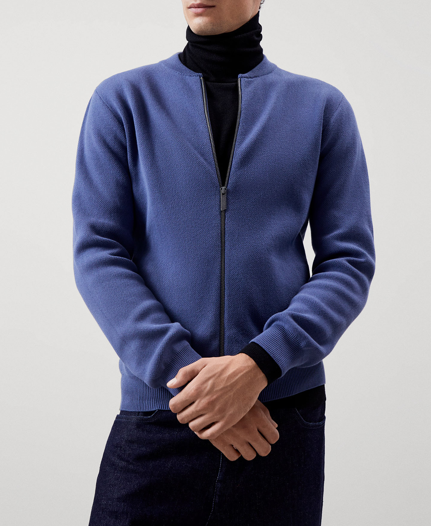 Organic cotton bomber jacket image number 0