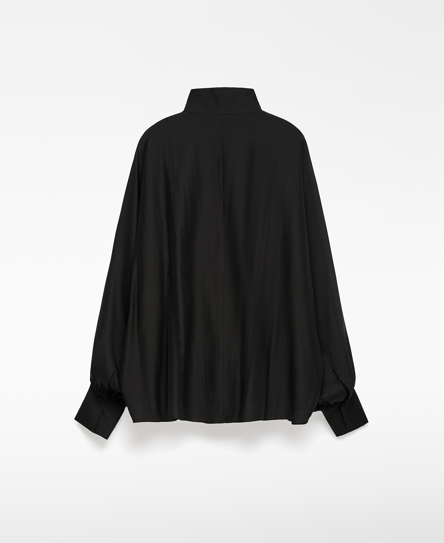 Oversized semi-sheer shirt woman image number 5