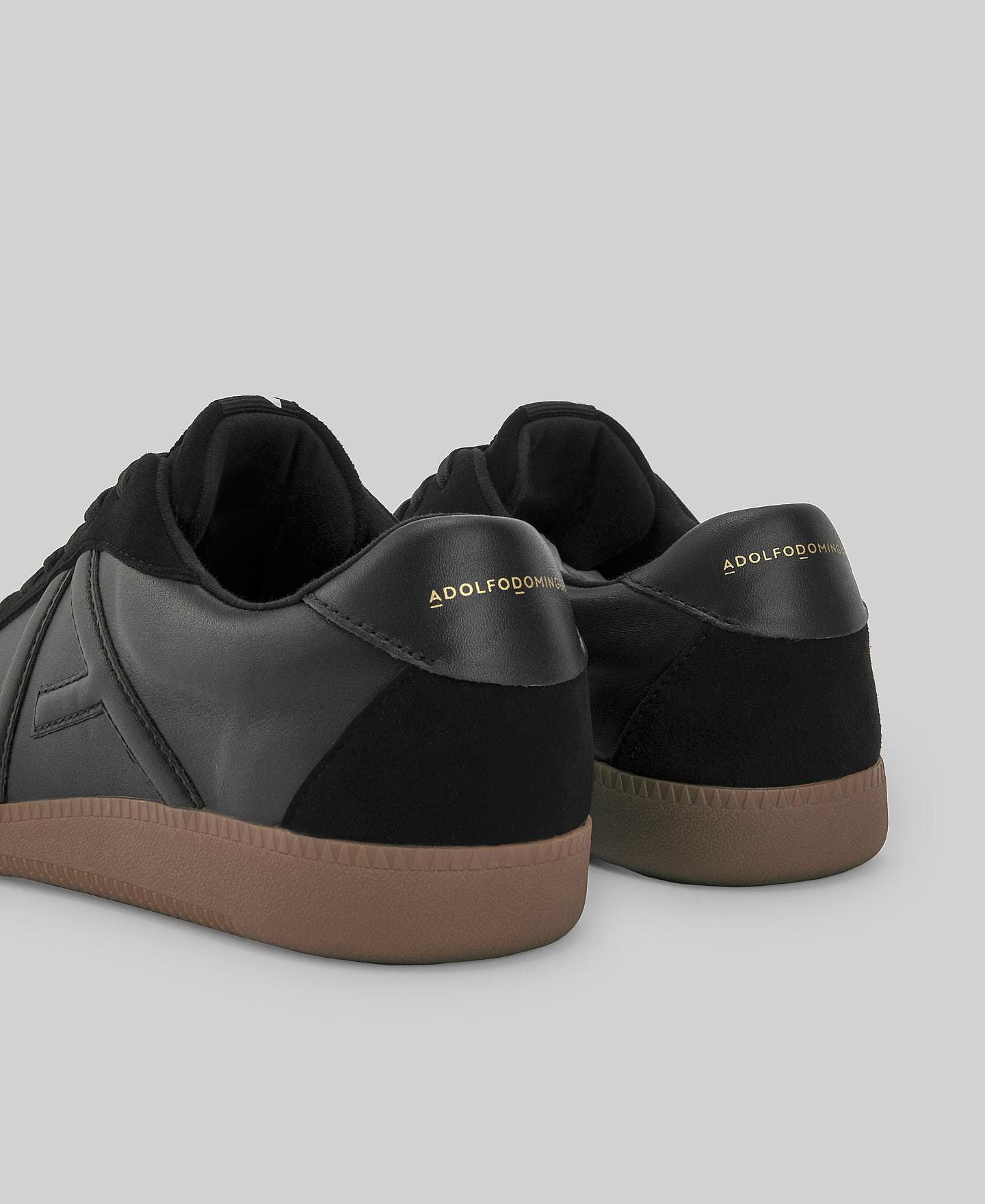 Suede and leather maxi logo sneaker man image number 2