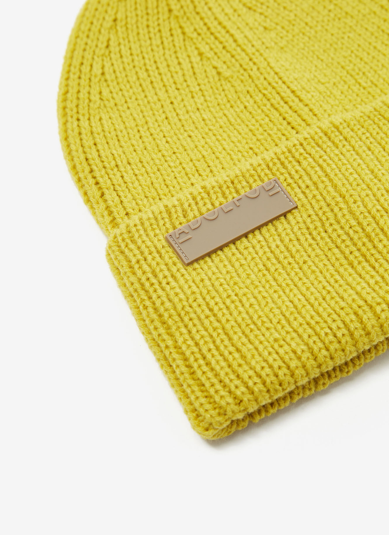 Beanie en canalé con logo image number 1
