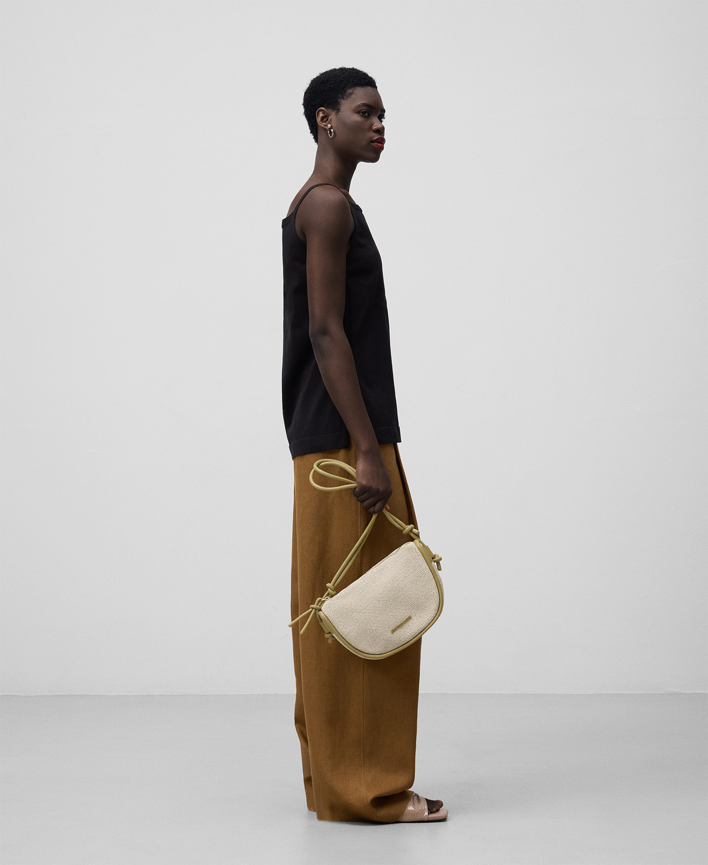 Luna raffia-textured crossbody woman image number 4