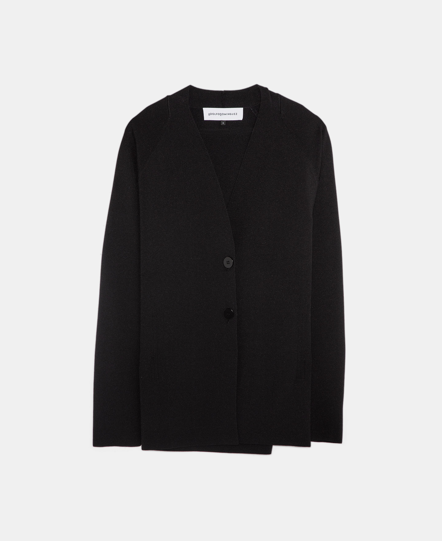 Tailored rubber knitted jacket image number 4
