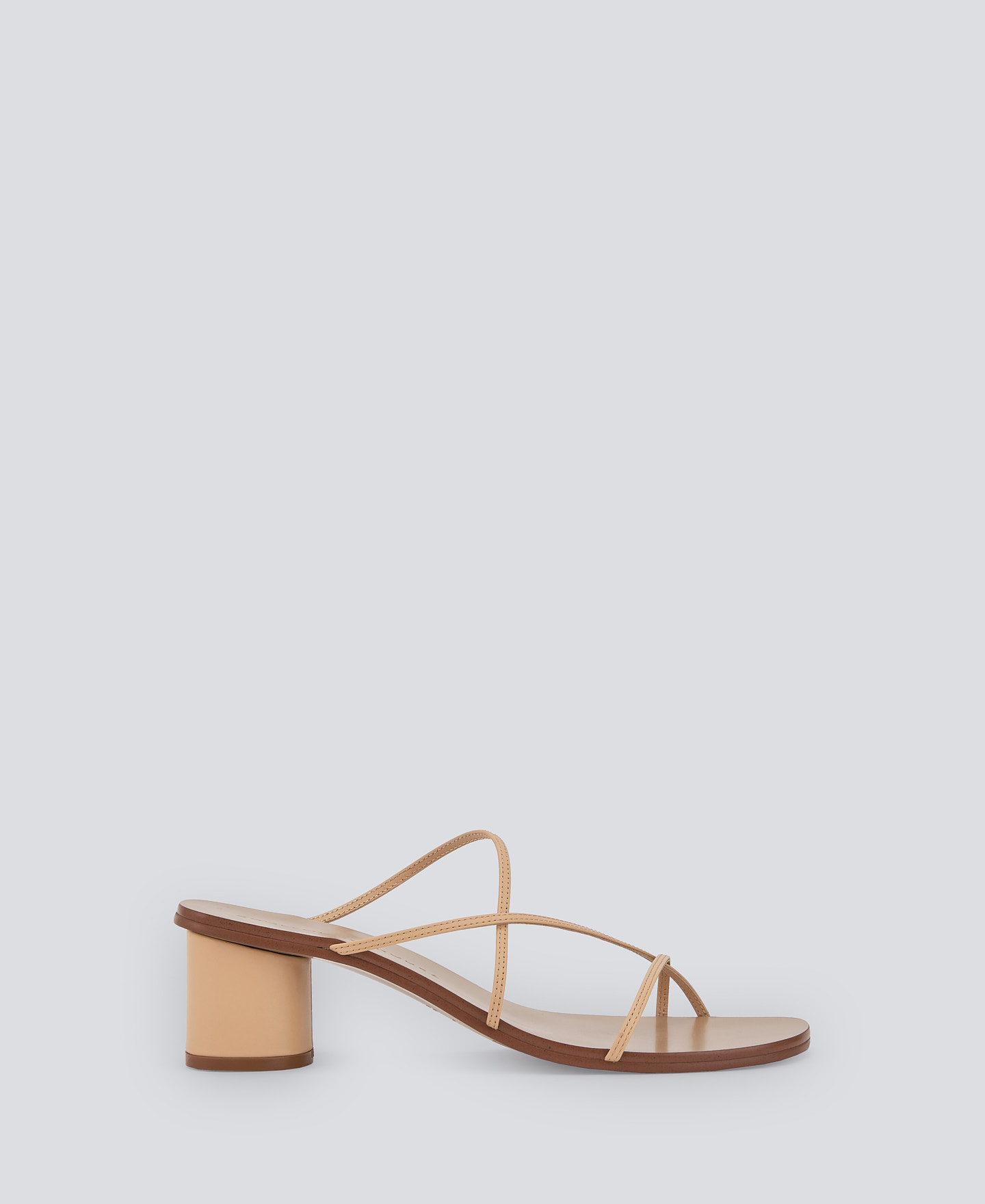 Camel heel sandal woman image number 0
