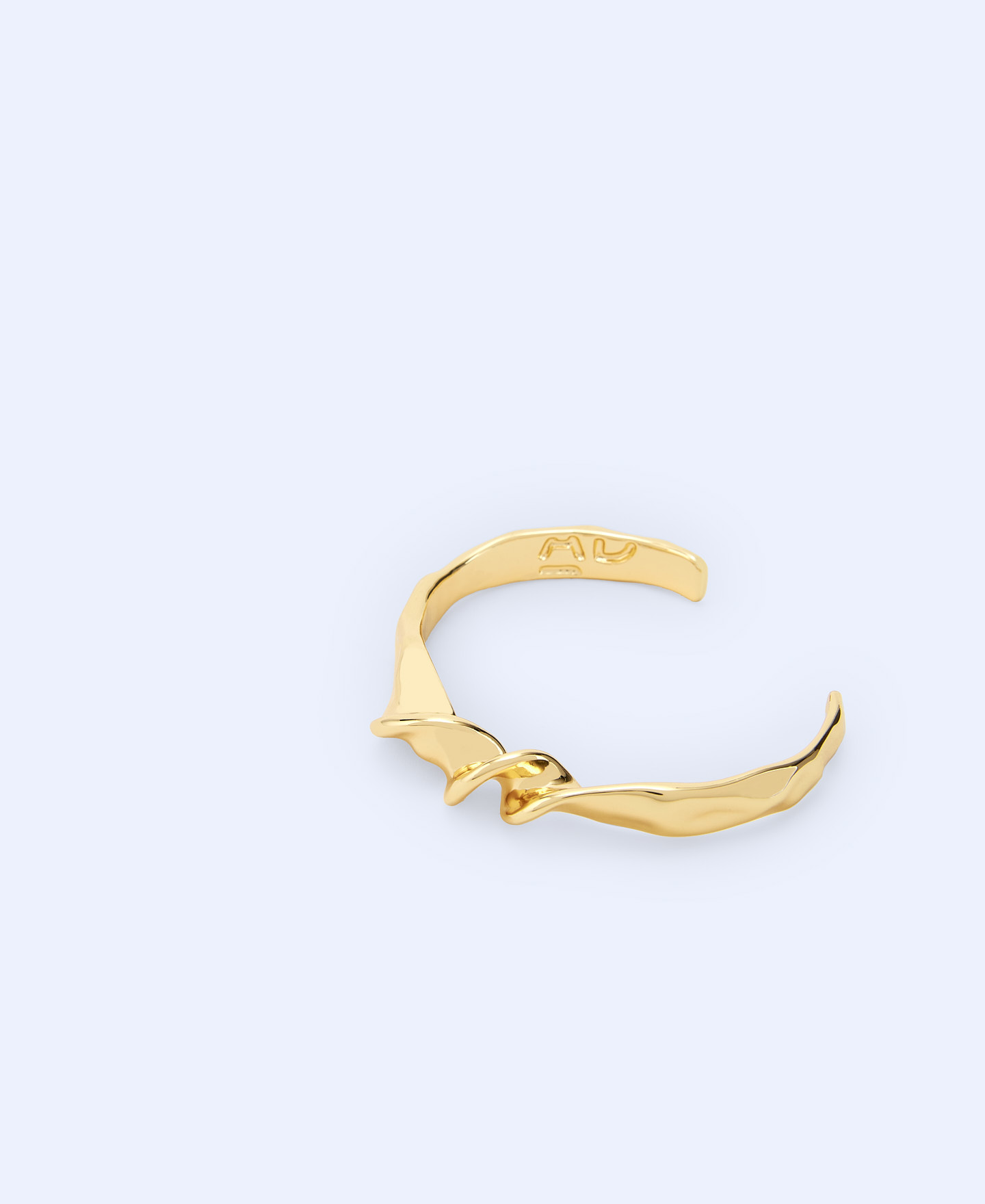 Metal Torsion motif bracelet image number 2