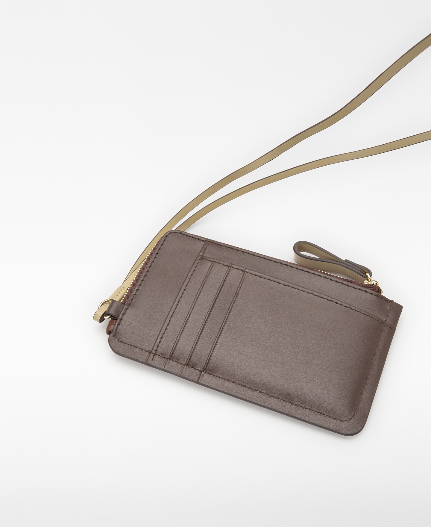 Dorna leather ticolor purse with strap image number 2