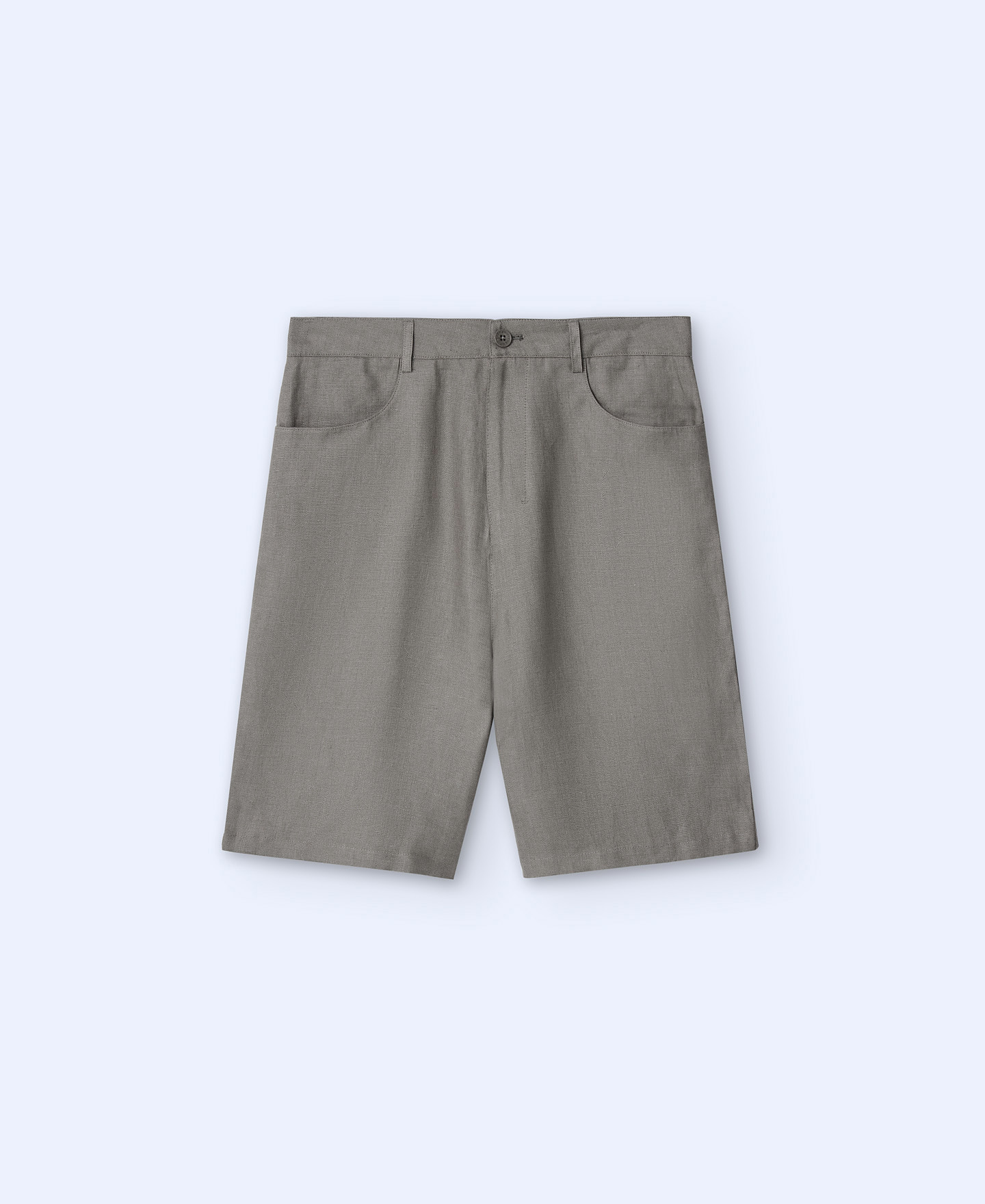 100% linen Bermuda shorts image number 4
