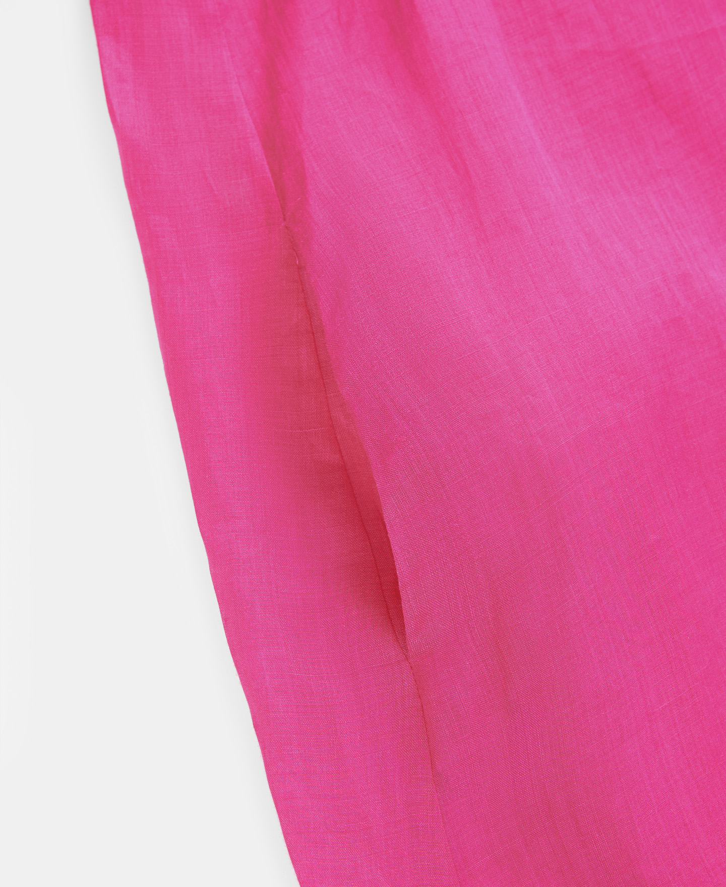 Vestido fluido en ramio camel image number 6