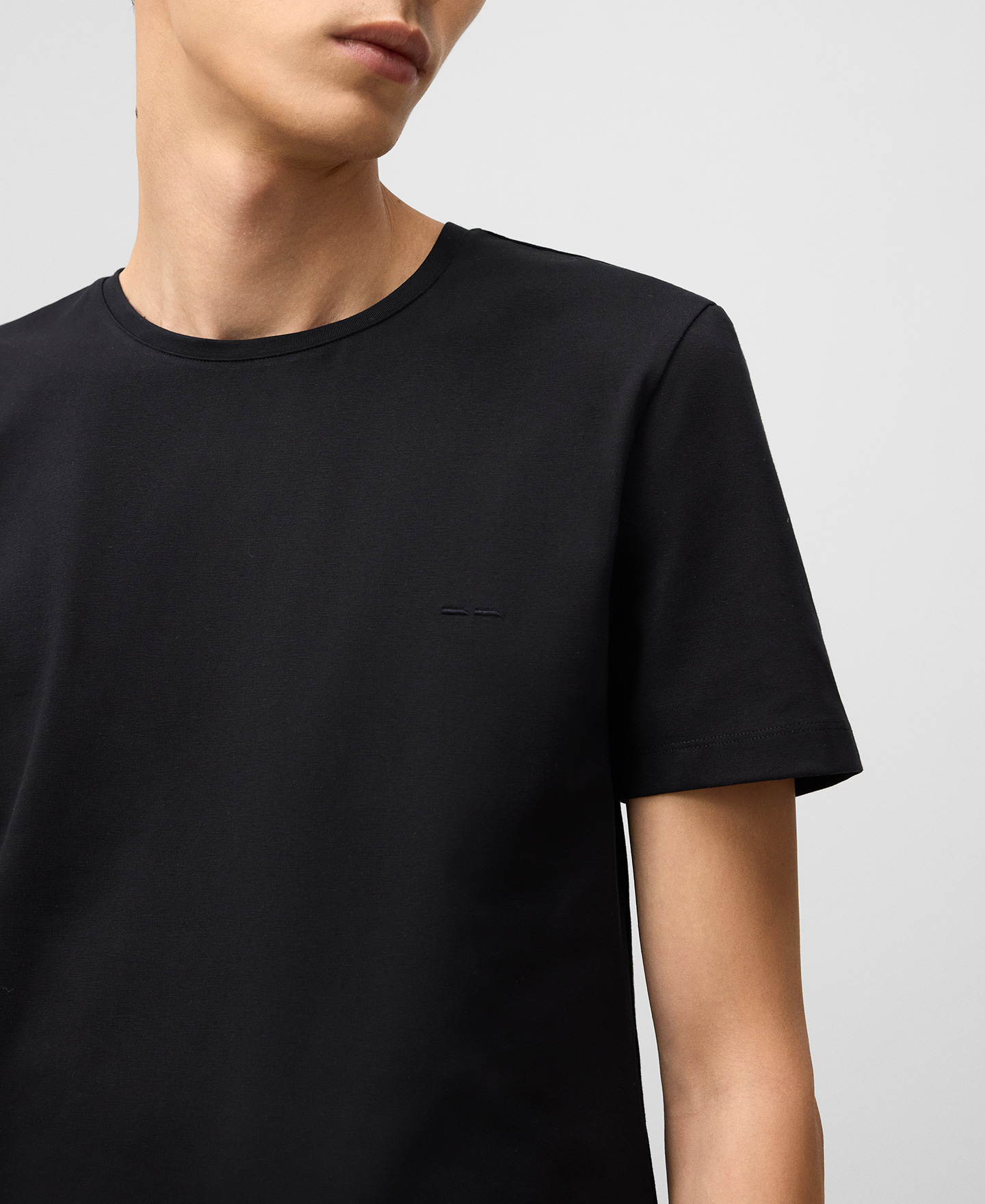 Organic cotton slim fit T-shirt man image number 3