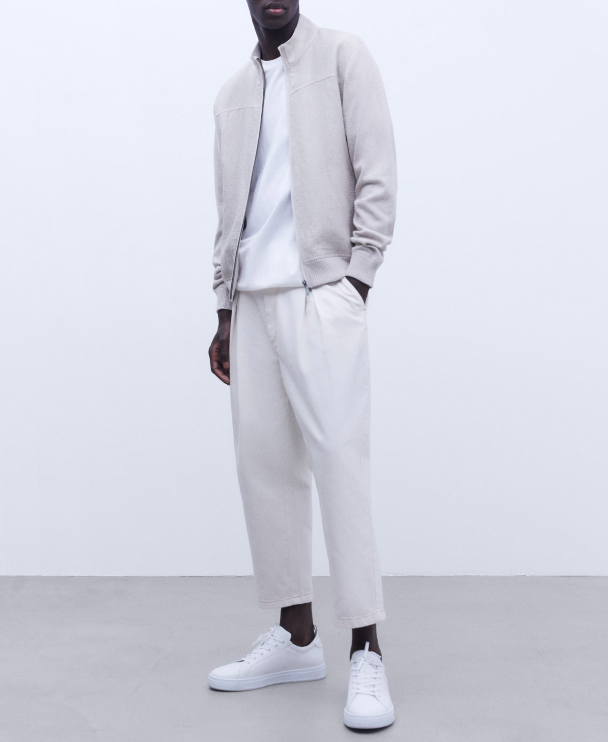 European linen cardigan image number 1