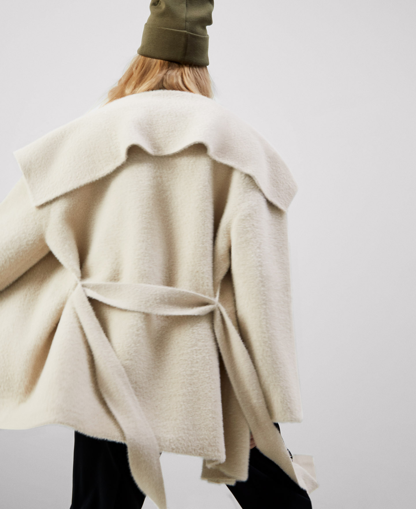 Oversize funnel collar jacket image number 2