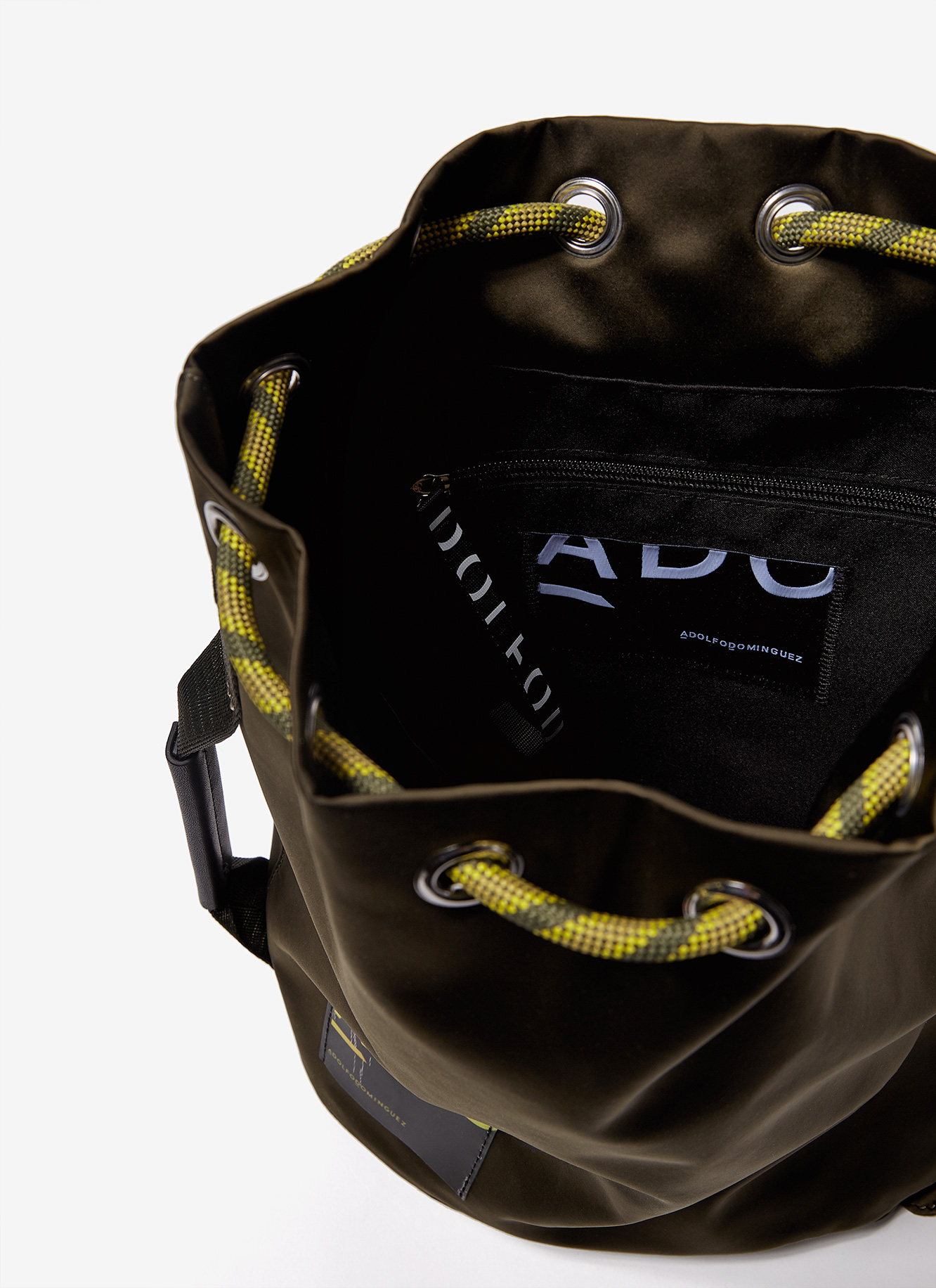 Nylon drawstring bag with cord straps image number 1