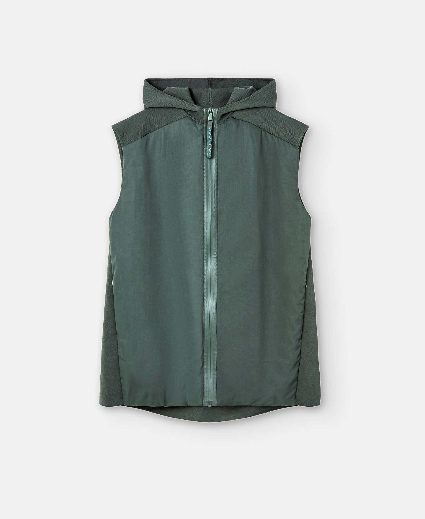 Knitted and nylon waistcoat image number 4