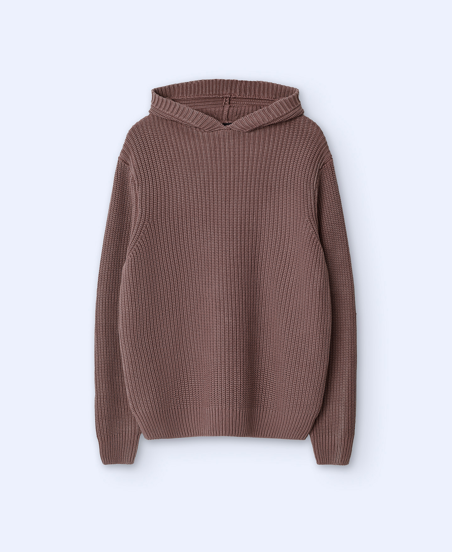 Cotton knit hooded sweater image number 6