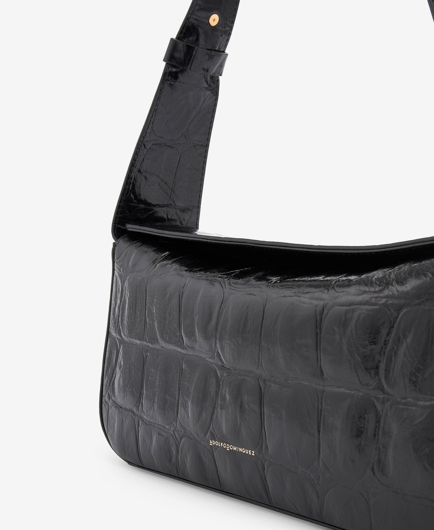 Leather baguette bag image number 3