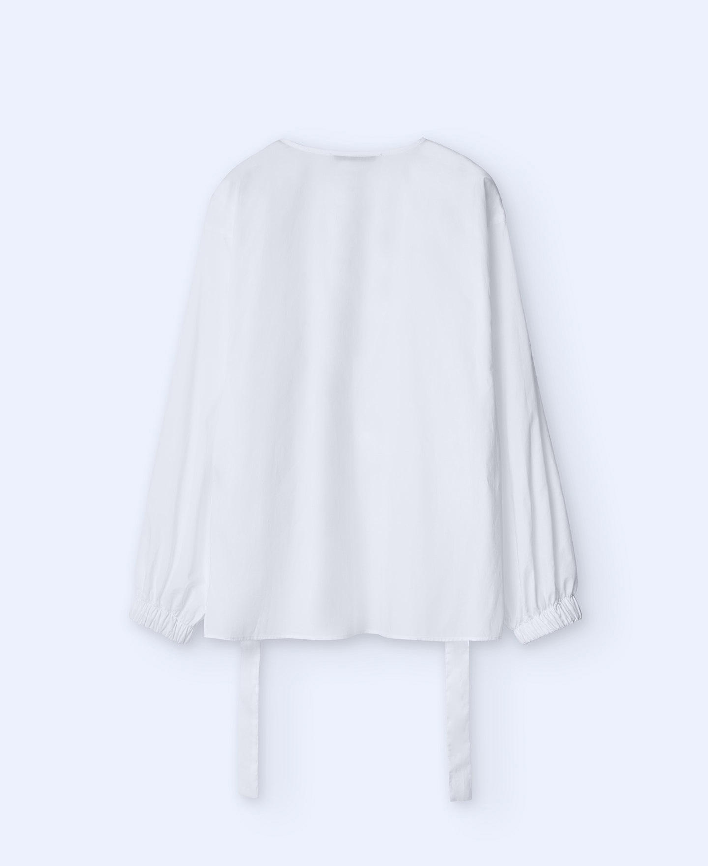 Gathered cotton shirt image number 5