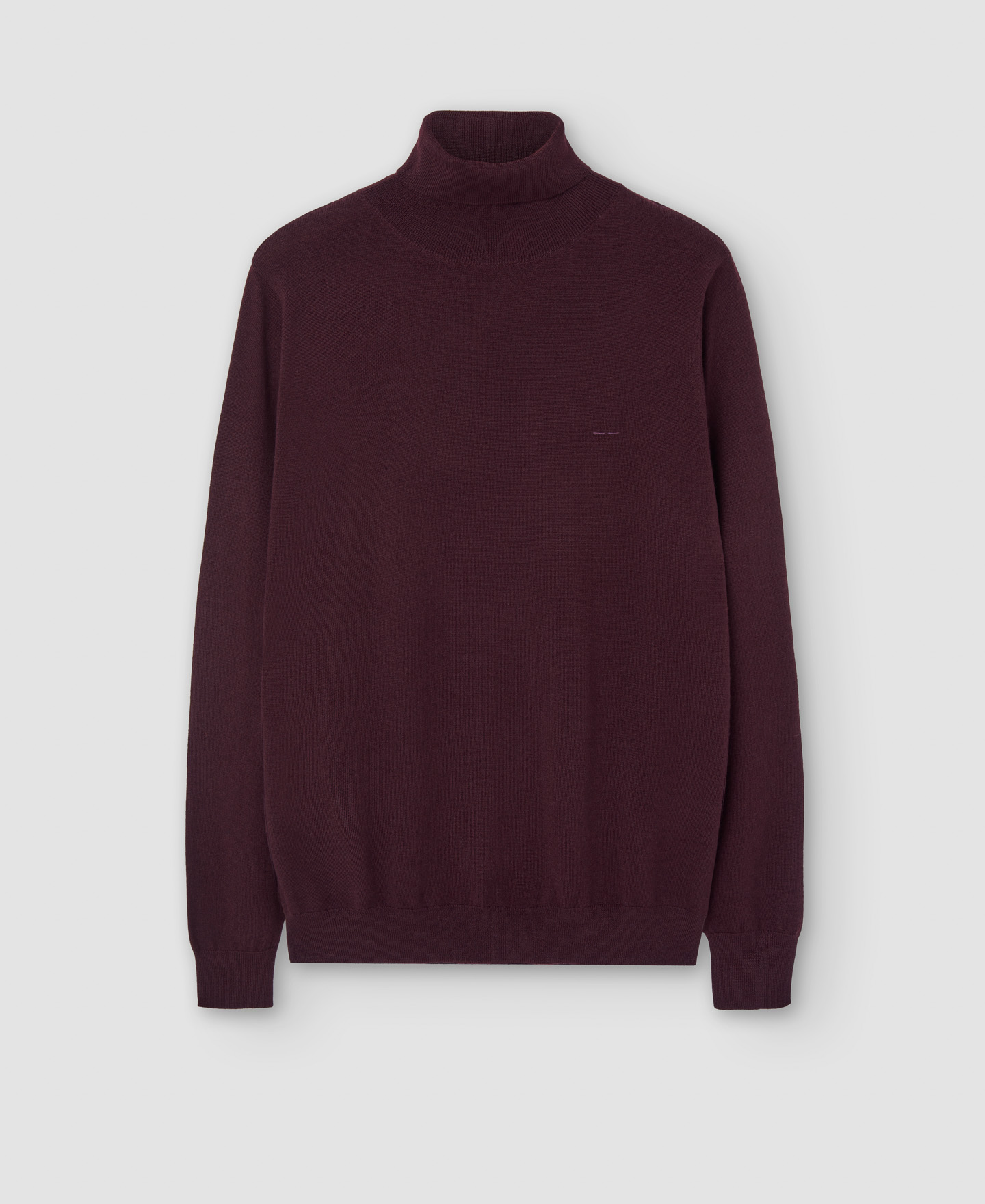 Jersey cuello alto en lana merino image number 4