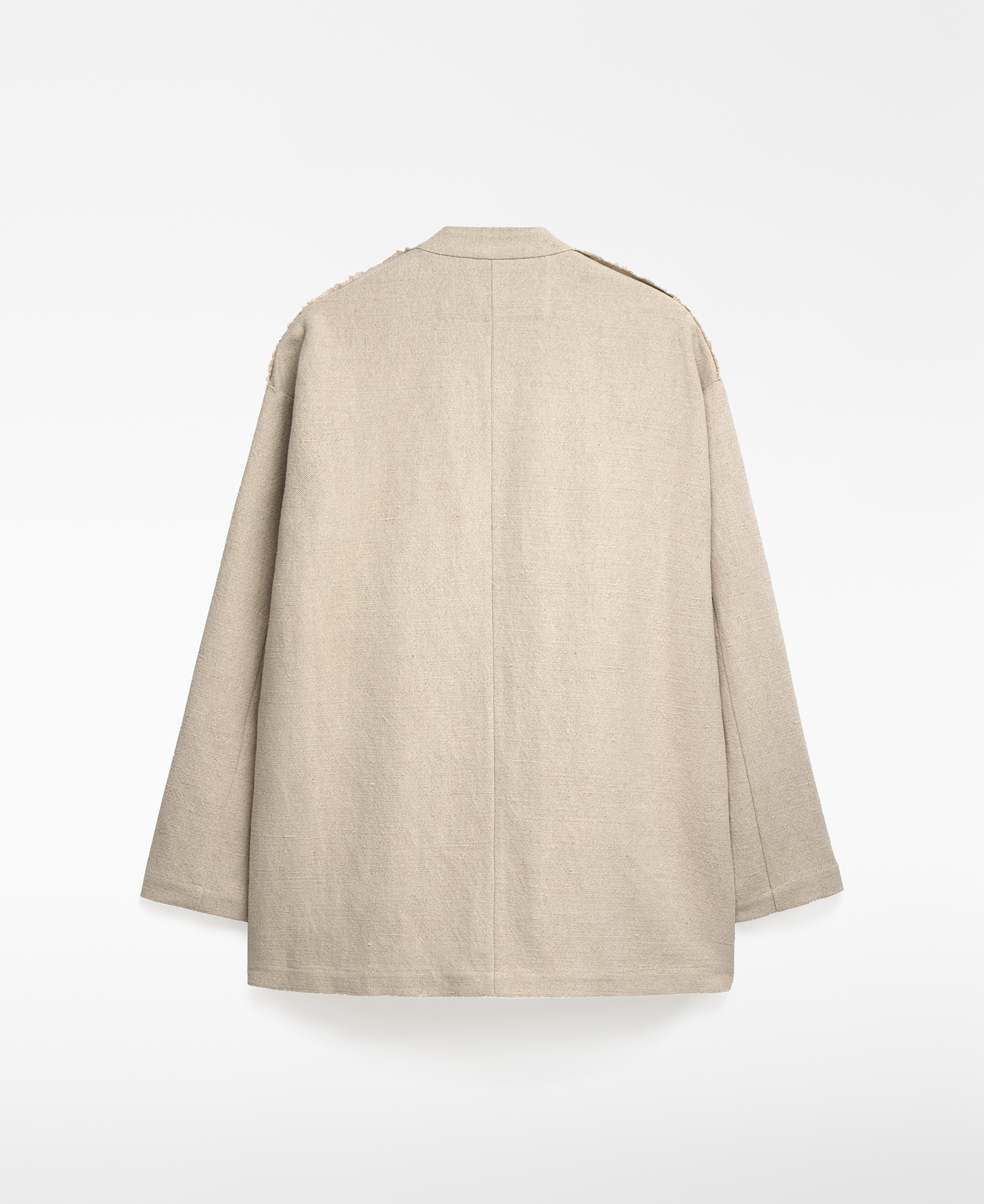 Chaqueta desestructurada con lino hombre image number 7