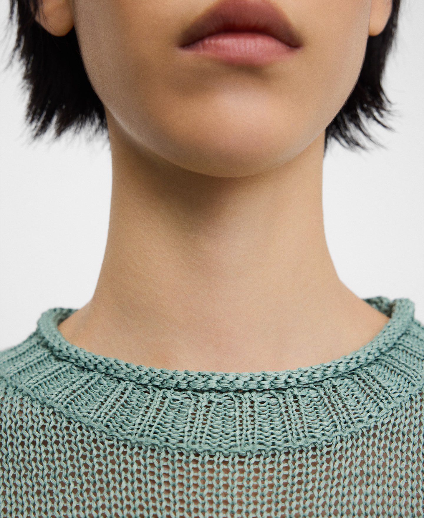 Knit crew collar sweater woman image number 3