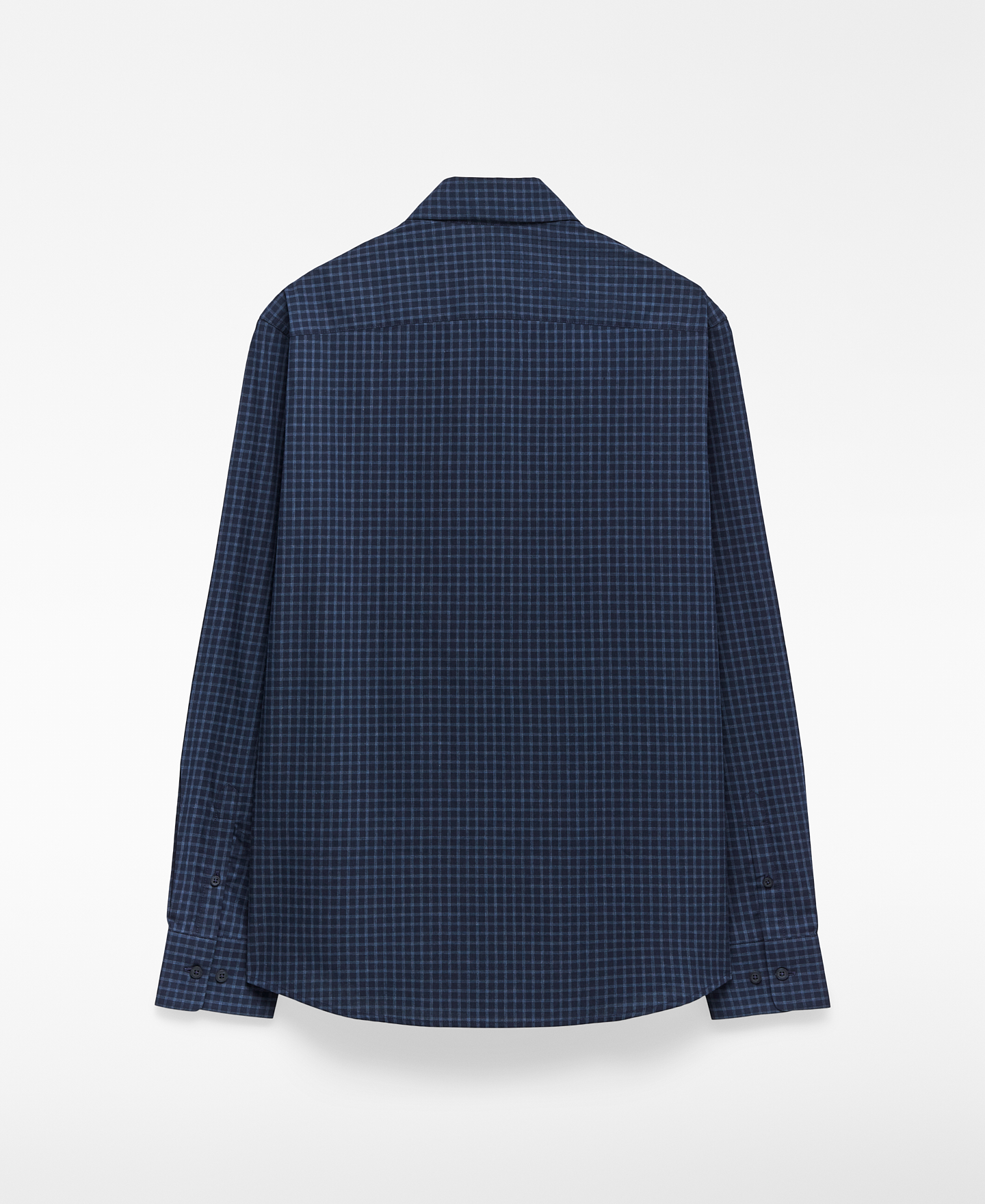 Regular fit blue checkered shirt image number 5