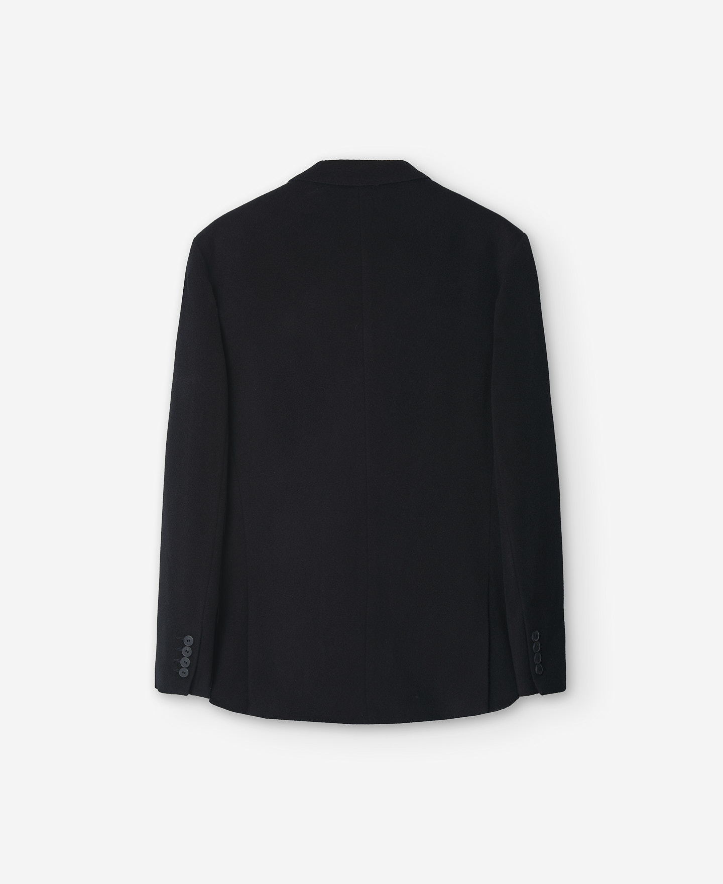 Black merino wool blazer for men image number 5