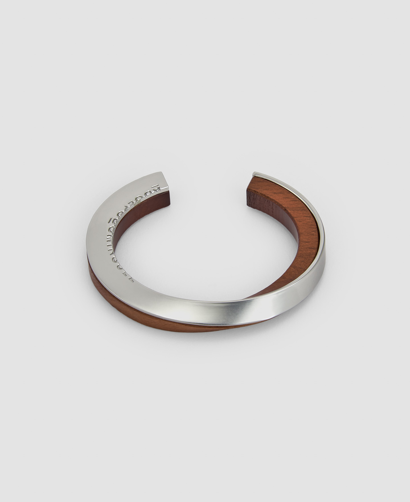 Wood and zinc twist bracelet image number 0