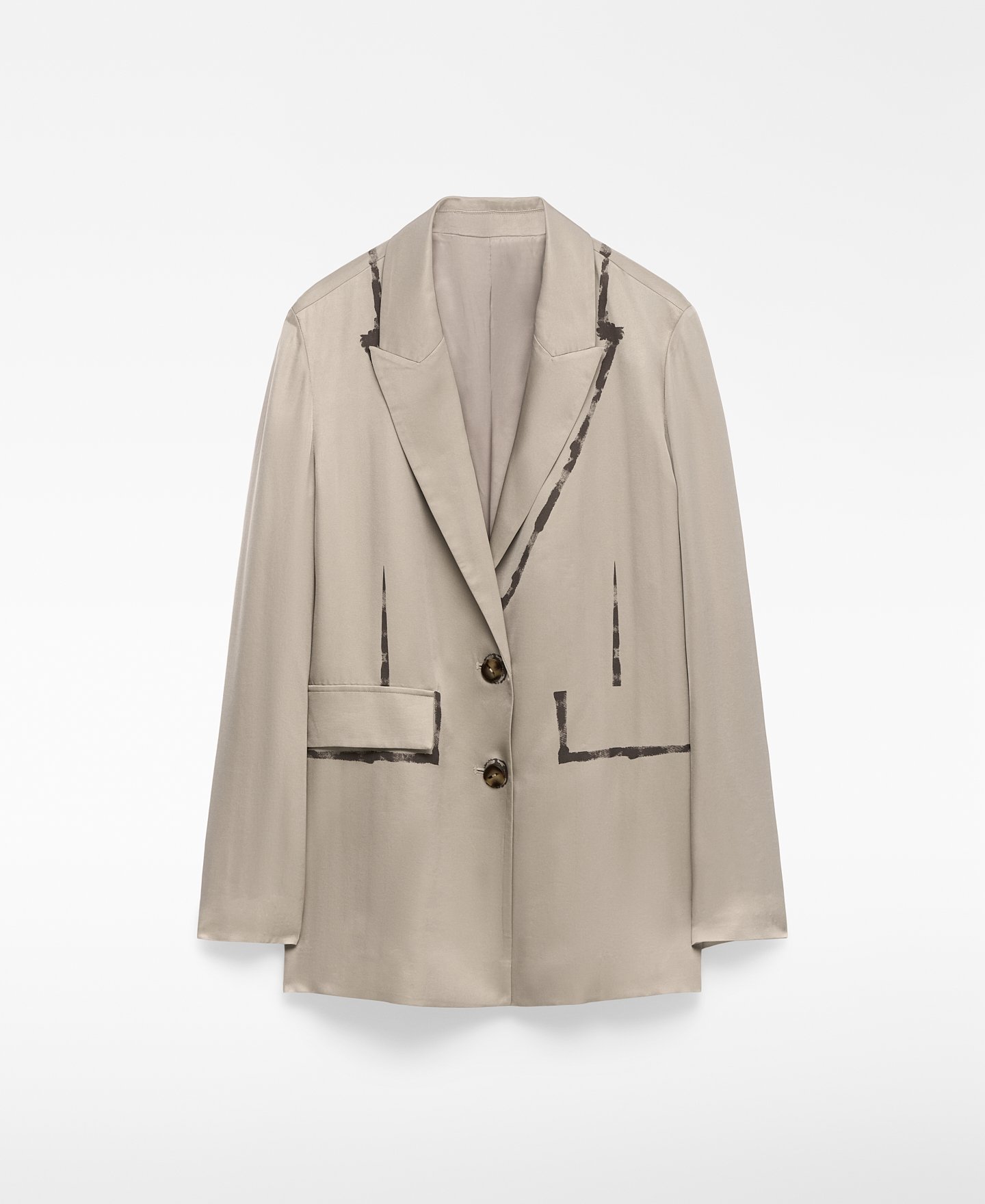 Paint-effect blazer woman image number 5