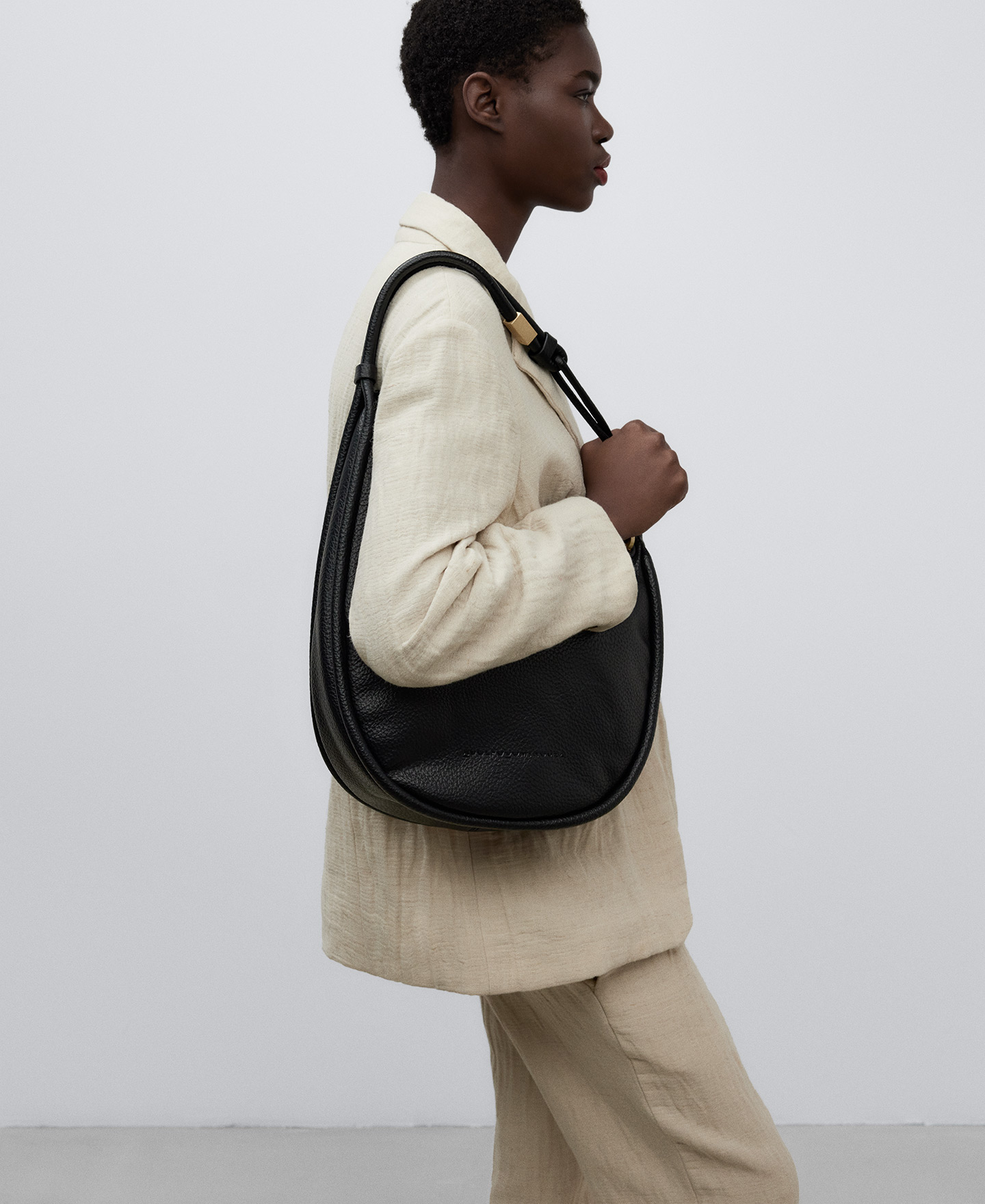 Asymmetric hobo bag image number 4