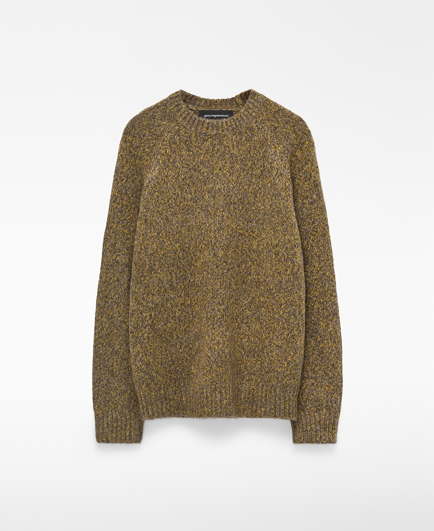 Melierter Strickpullover mit Raglan&auml;rmeln image number 4