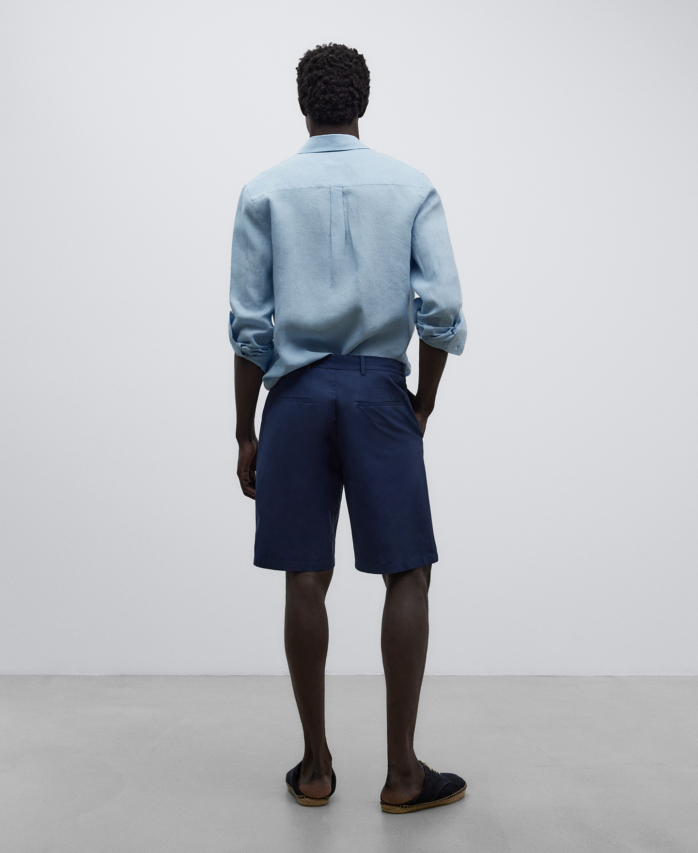 Bermuda en popeline de coton pour homme image number 2