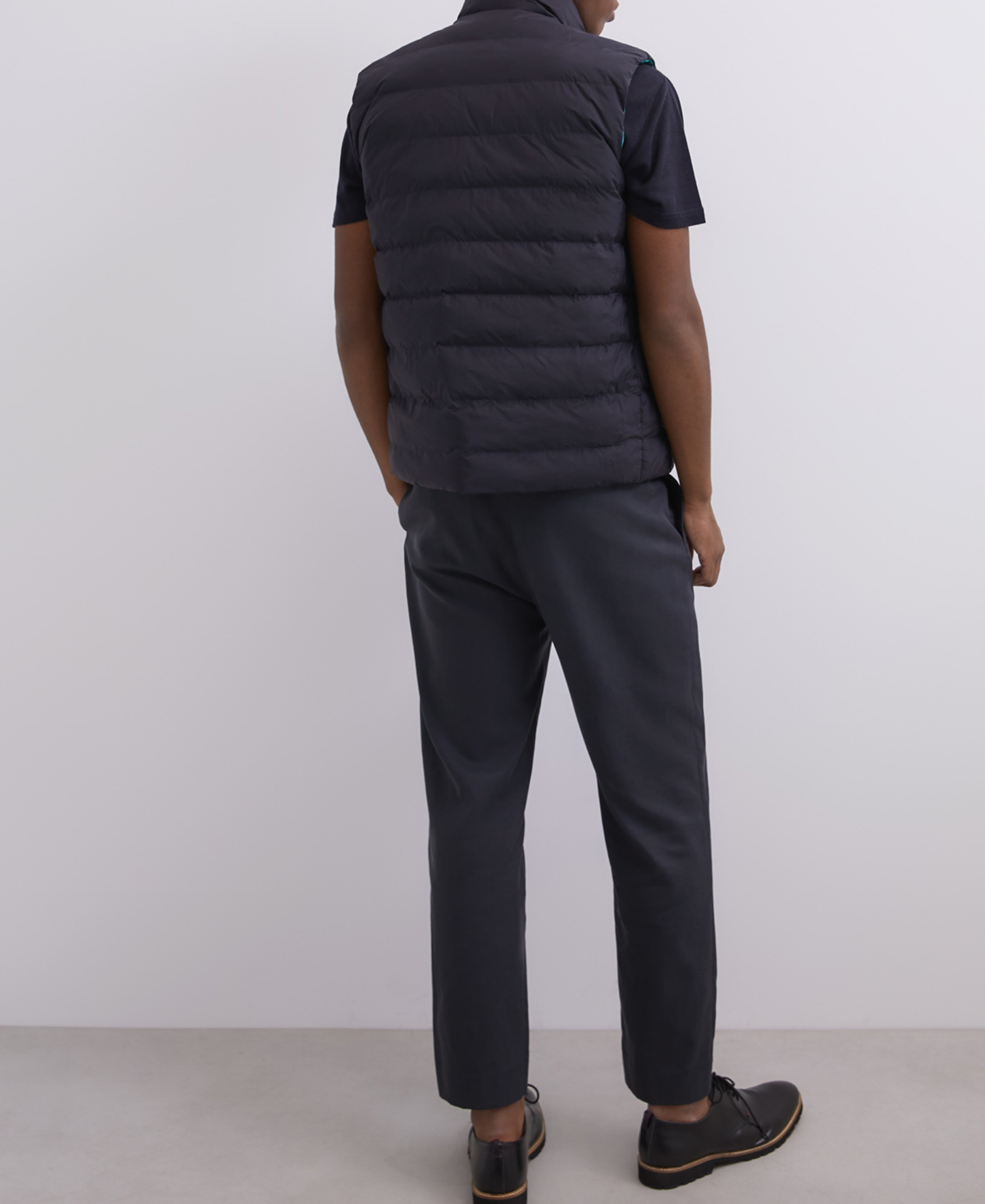 Reversible padded nylon vest image number 1