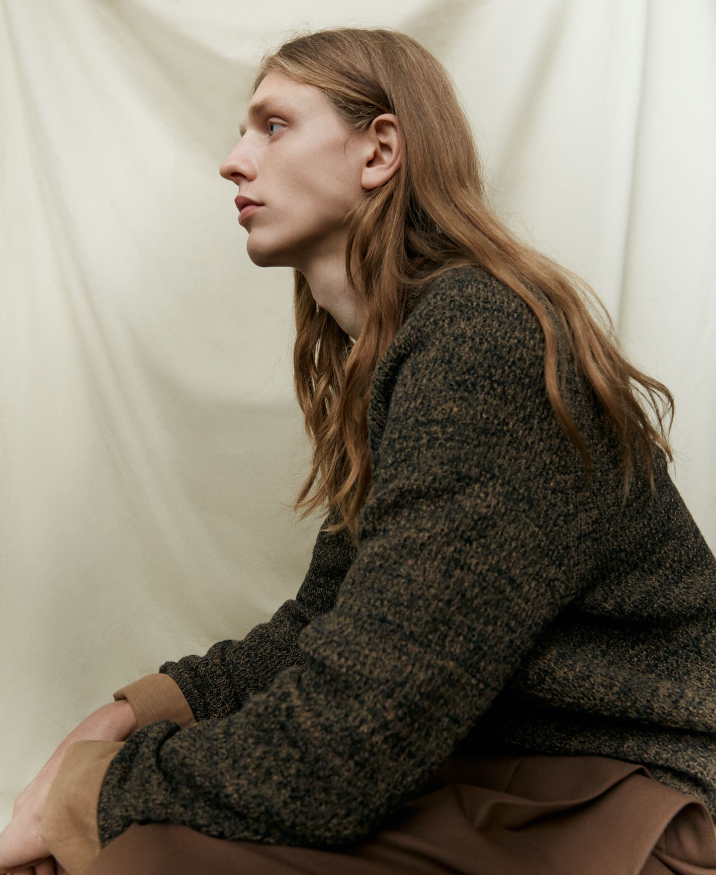 Cotton flecked sweater image number 1