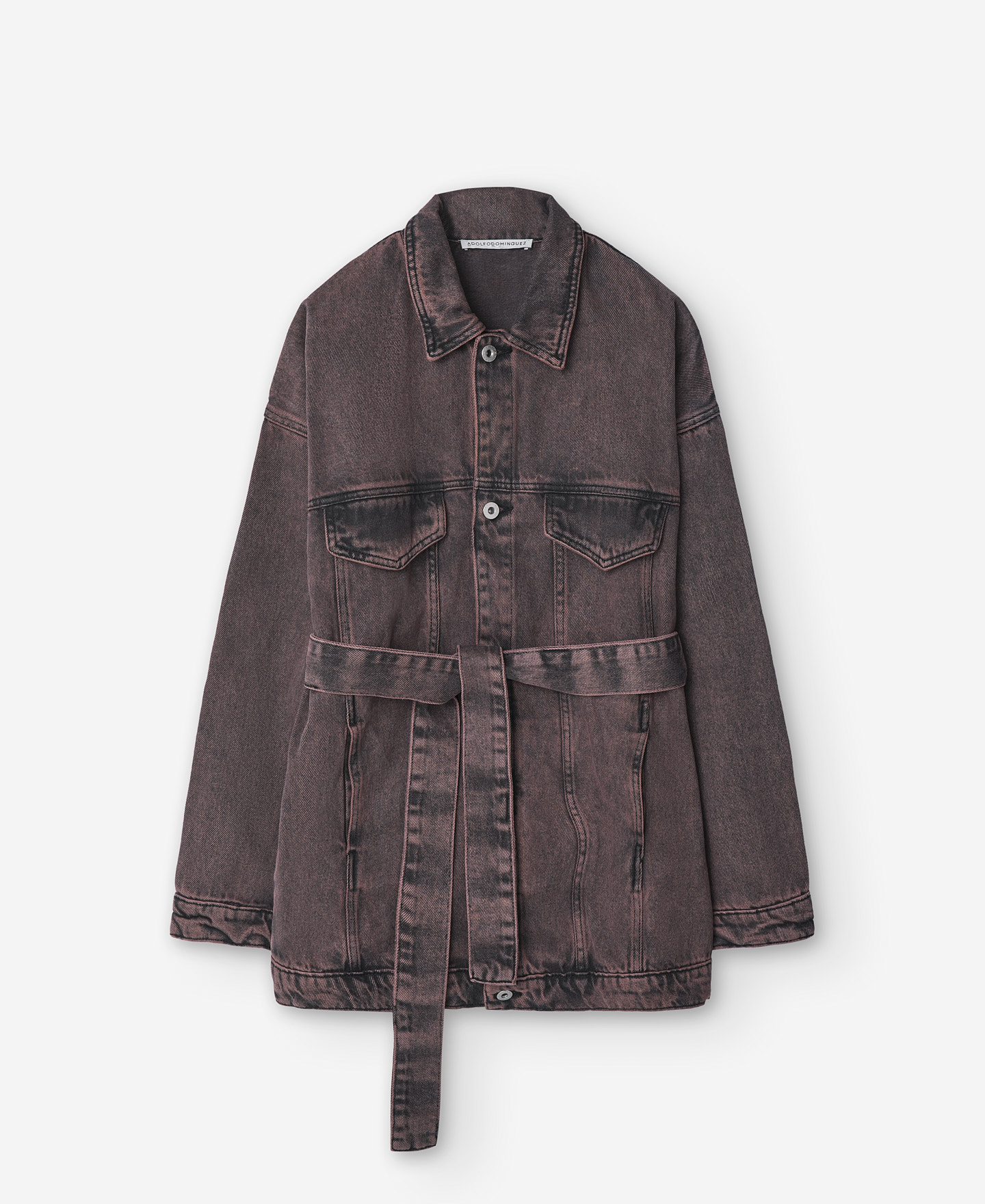 Denim long jacket image number 4