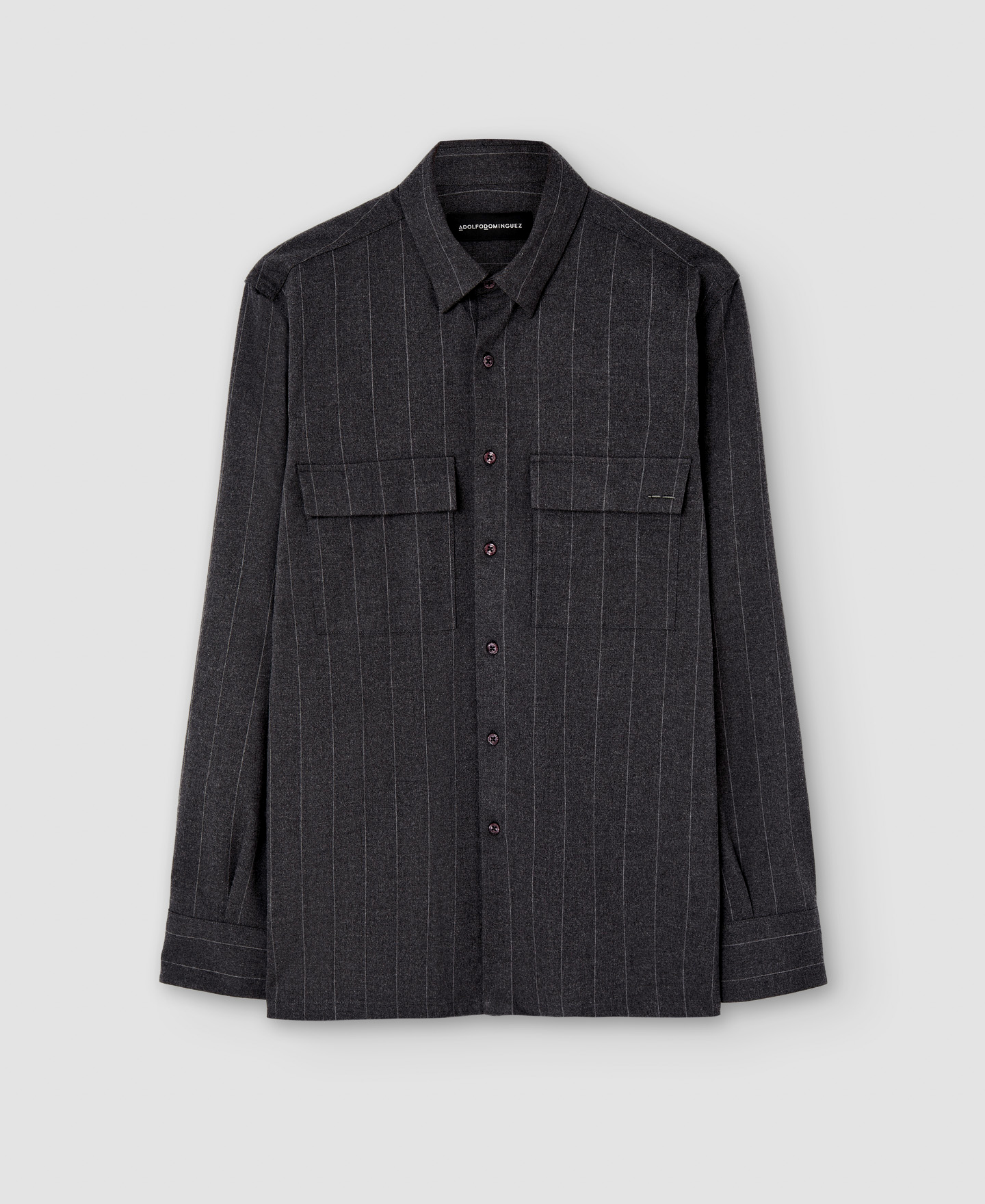 Striped overshirt image number 4