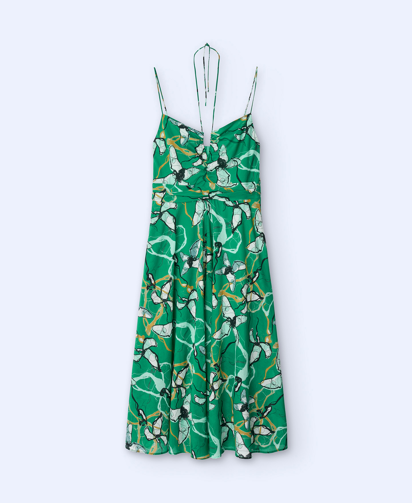 Three-strap cotton dress image number 4