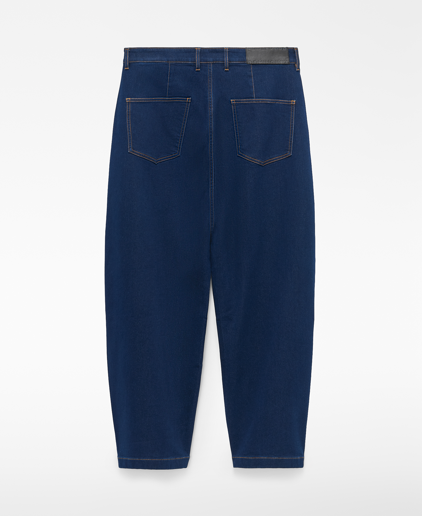 Denim barrel fit trousers image number 1