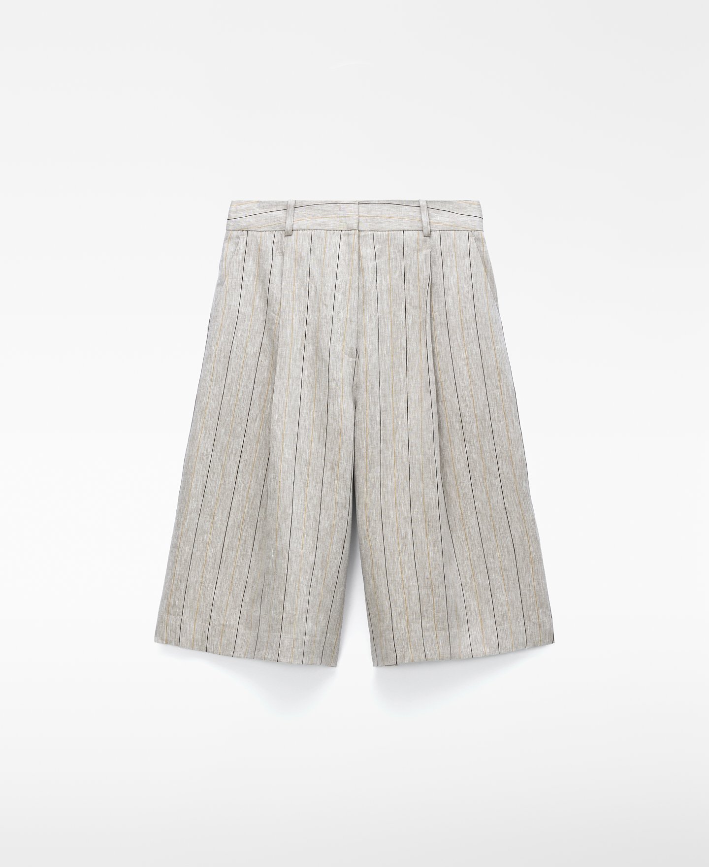 Bermuda recta rayas lino europeo image number 4