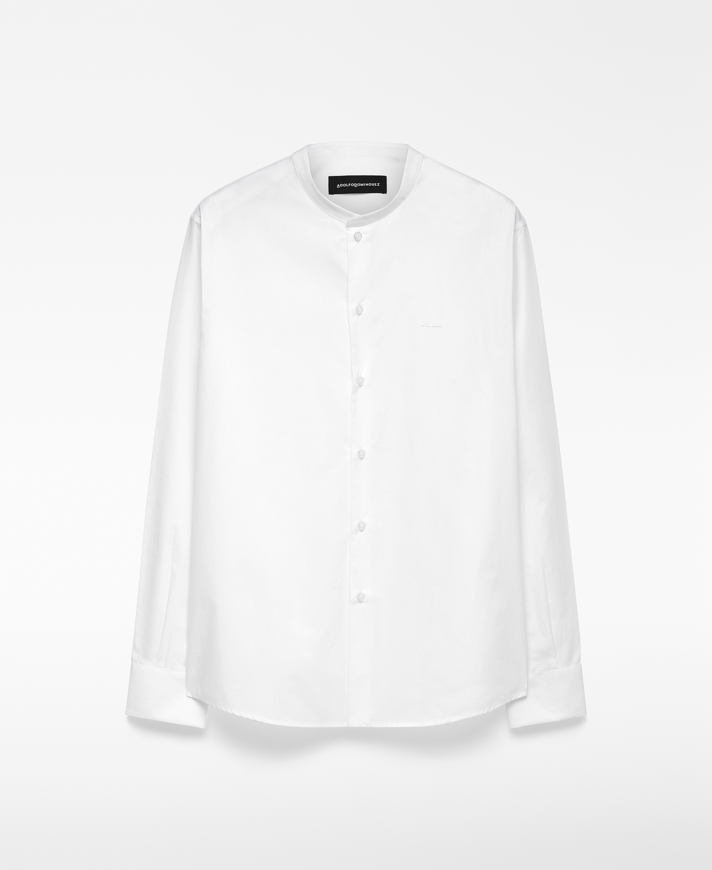 Camisa regular fit cuello mao hombre image number 4