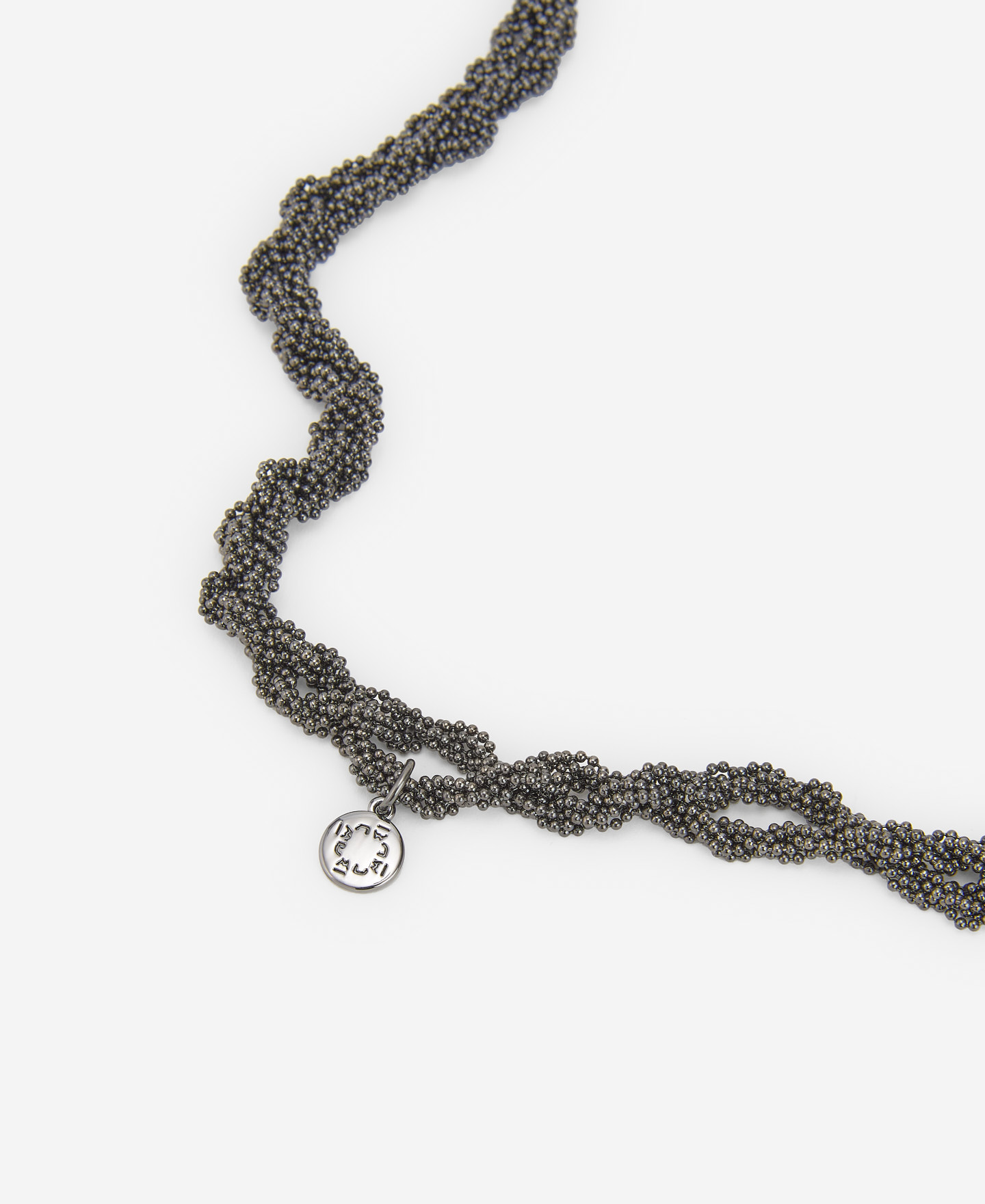 Knotted metal necklace image number 2