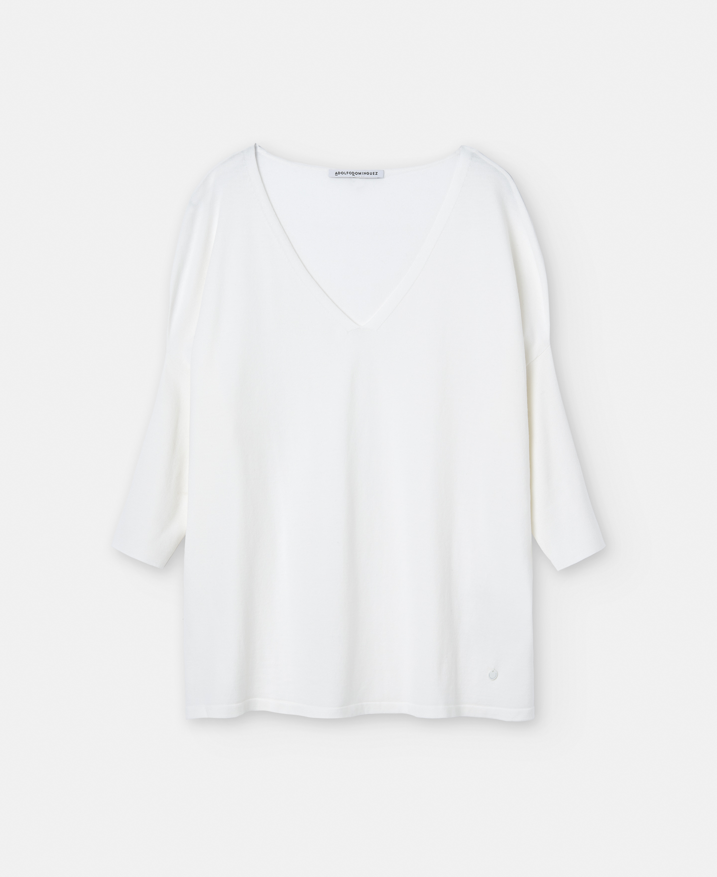 V-neck sweater in viscose image number 4