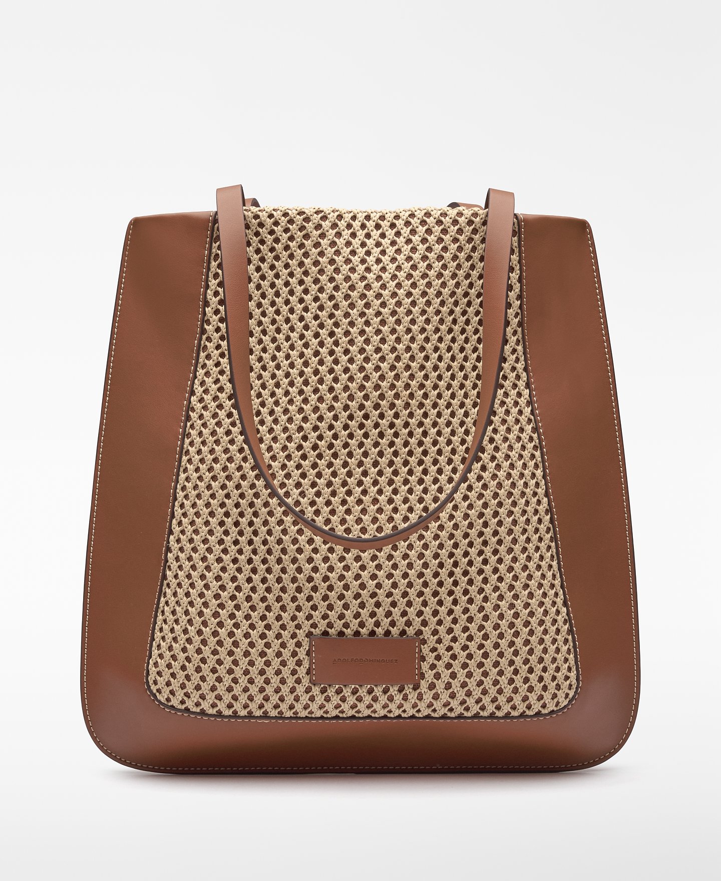 Raffia texture Dorna vertical shopper image number 0