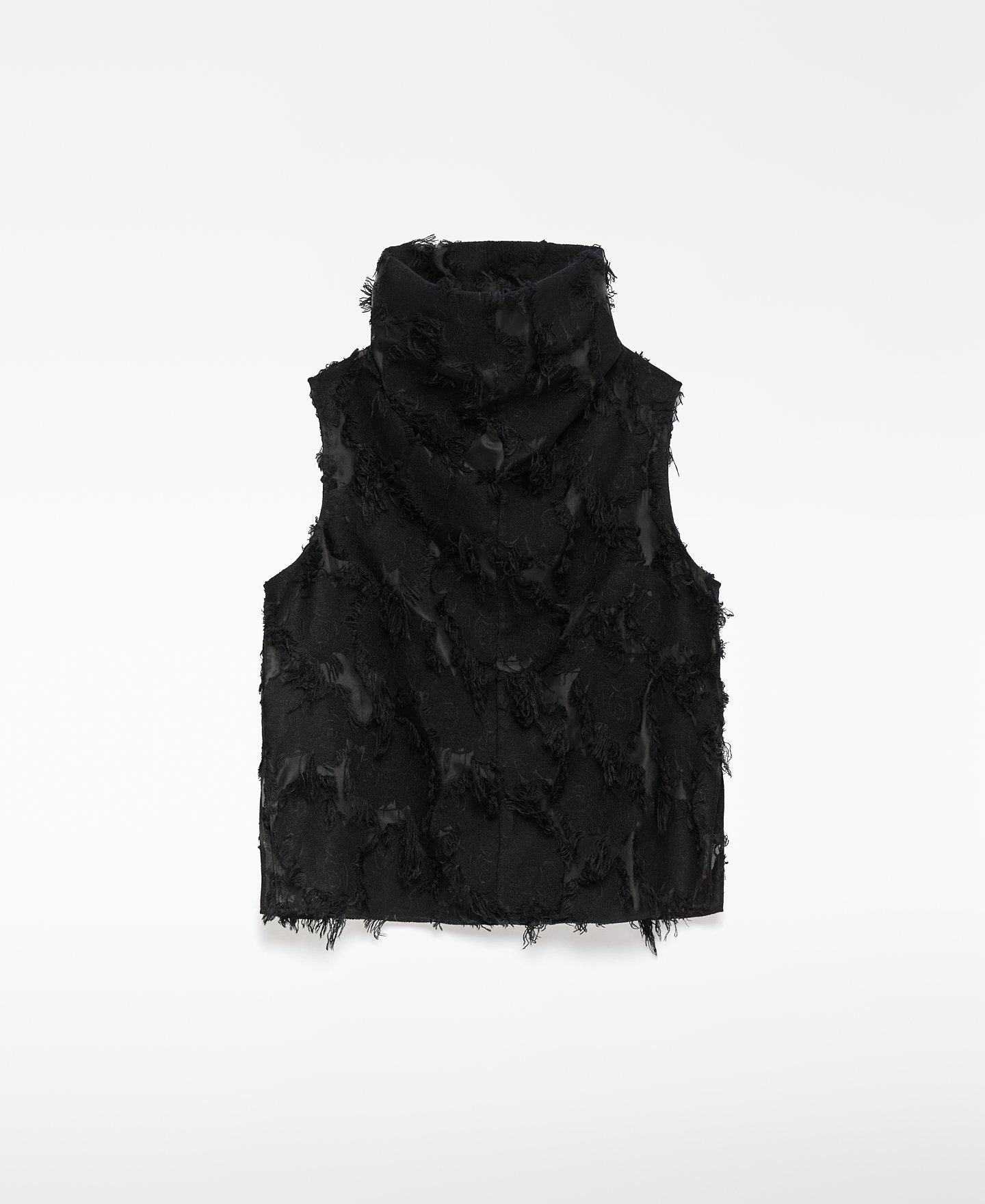 Top semitransparente con flecos image number 0