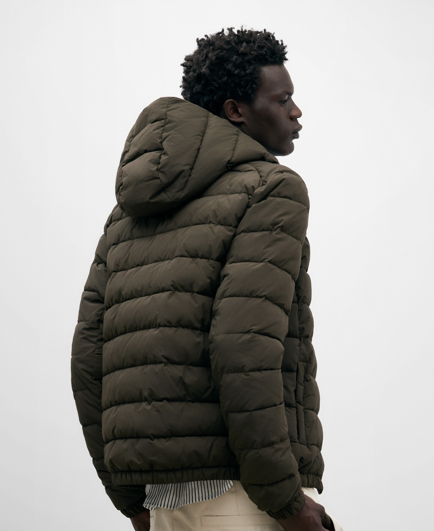 Dark green padded jacket image number 2
